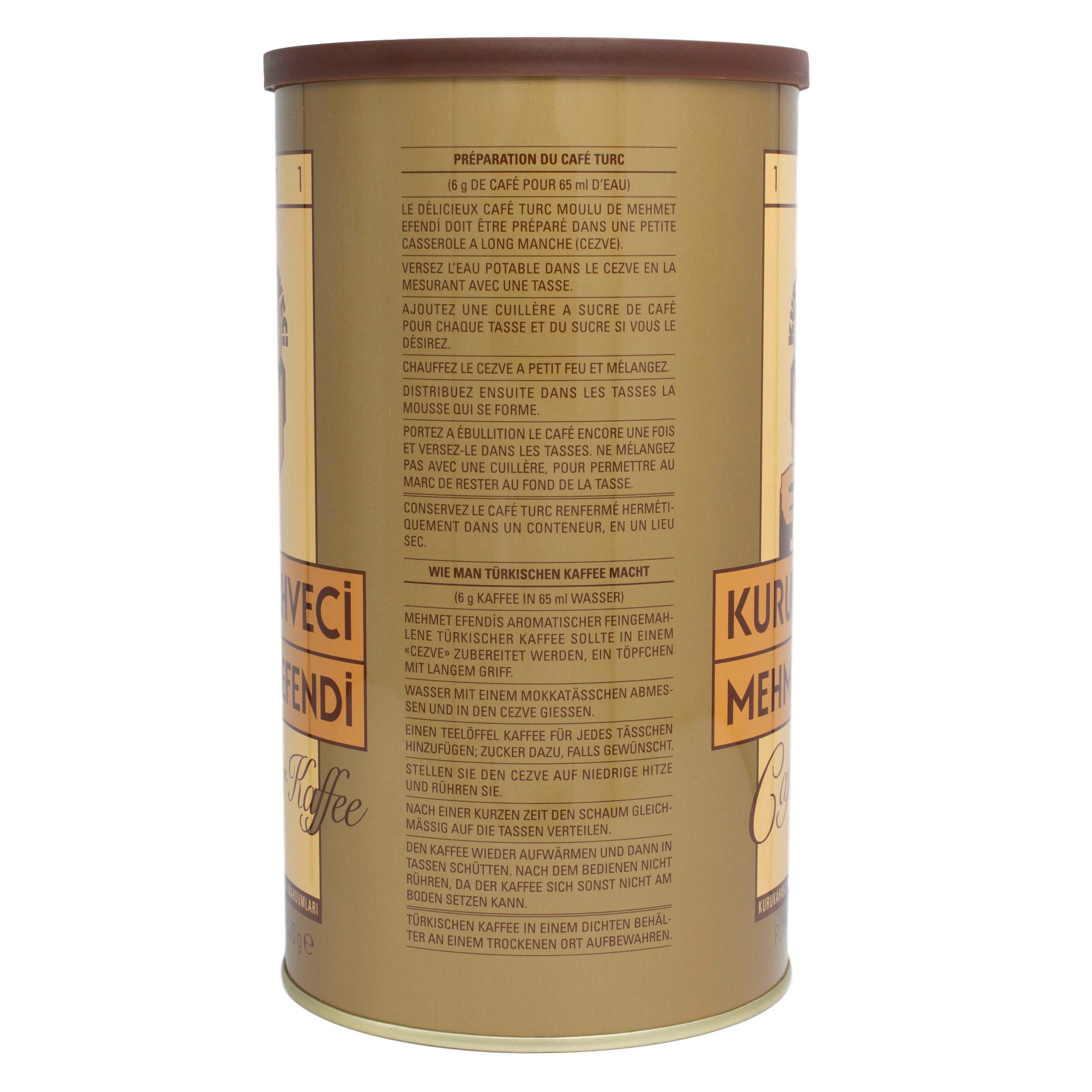 Kurukahveci Mehmet Efendi - Delikatna turecka kawa mokka mielona w zestawie 4 szt. po 500 g
