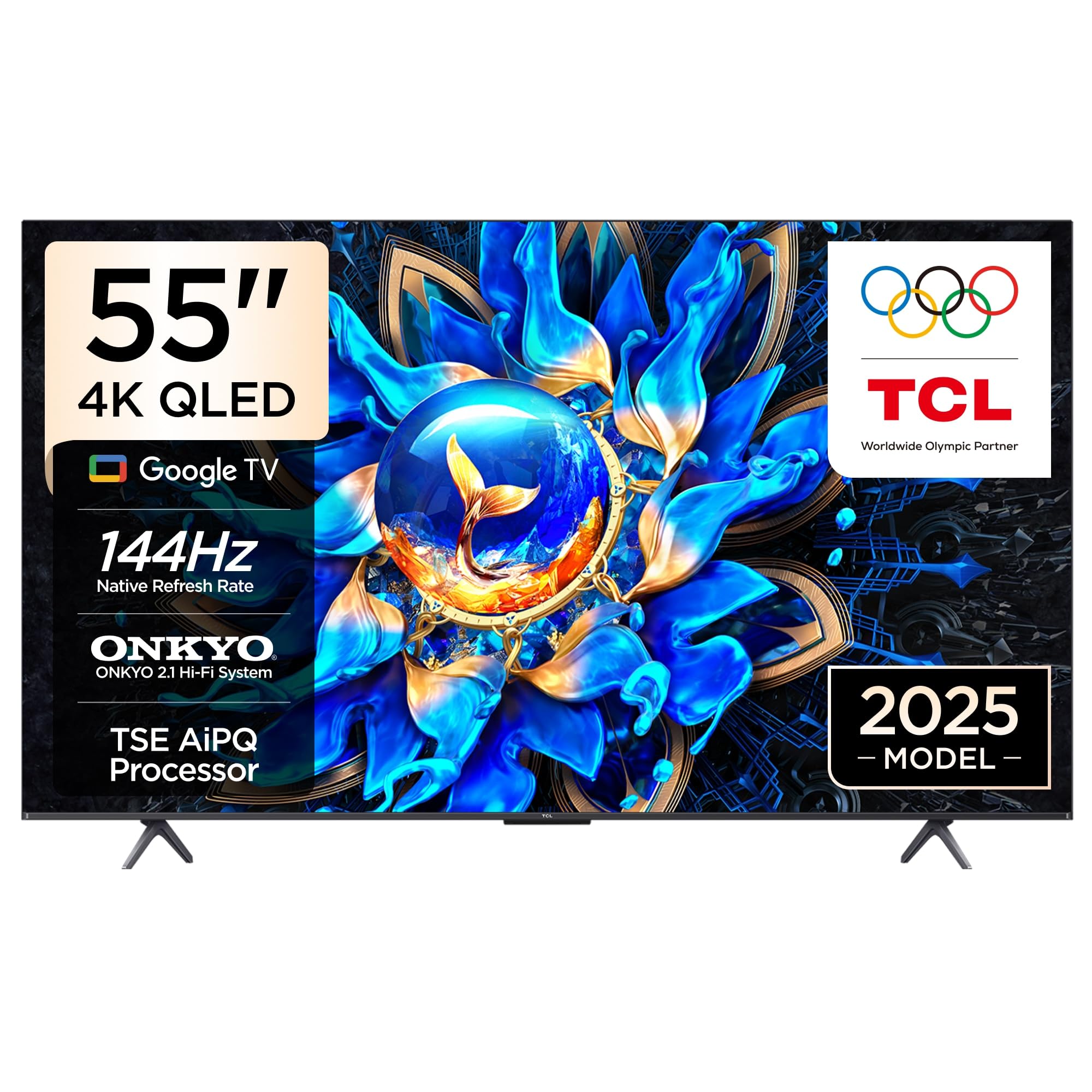 TCL 55 inç Akıllı TV 55T8C 4K QLED Renkli Quantum Crystal…