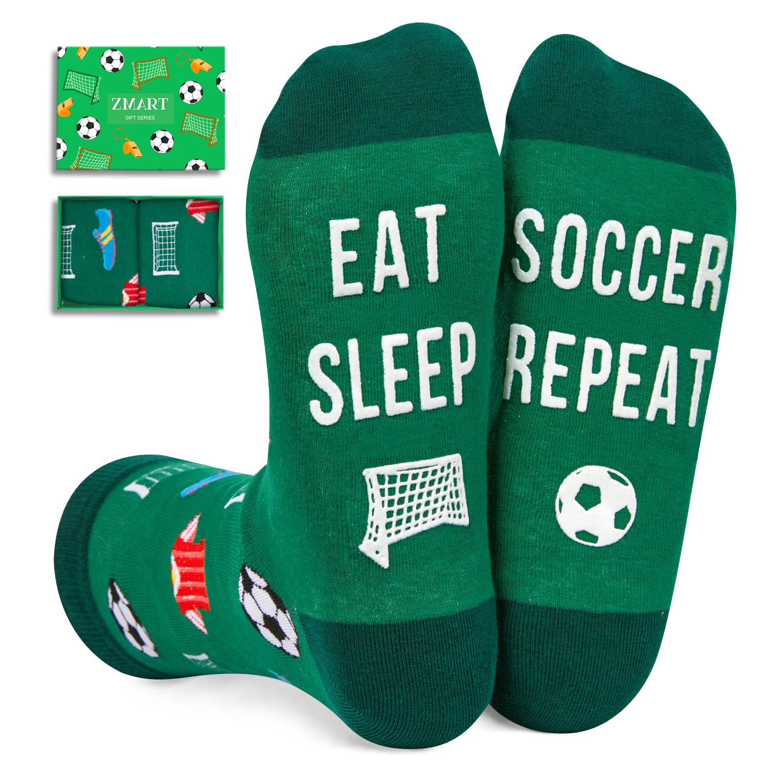 Zmart Men Women Sports Gifts - Football Volleyball Gifts, Soccer Basketball Socks