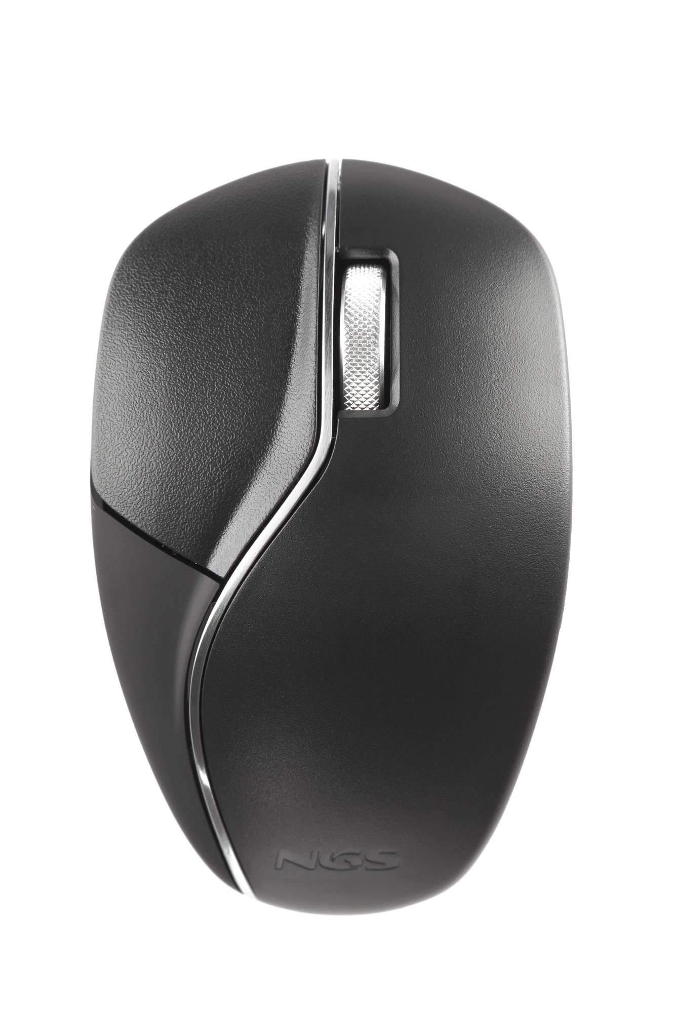 NGS Razza by Pininfarina – Ratón inalámbrico con tecnología láser, Negro y Plata