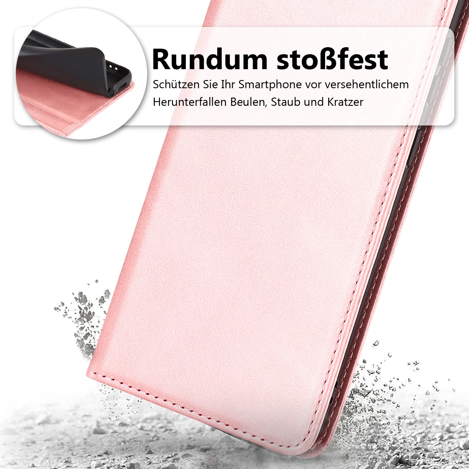 Custodia per Xiaomi Redmi Note 10 Pro, portafoglio in pelle