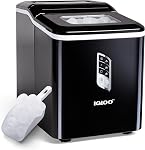 Igloo Premium Self-Cleaning Countertop Ice Maker Machine, Handled Portable Ice Maker, Produces 26 lbs. in 24 hrs. with Ice Cubes Ready in 6-8 Minutes, Comes with Ice Scoop and Basket