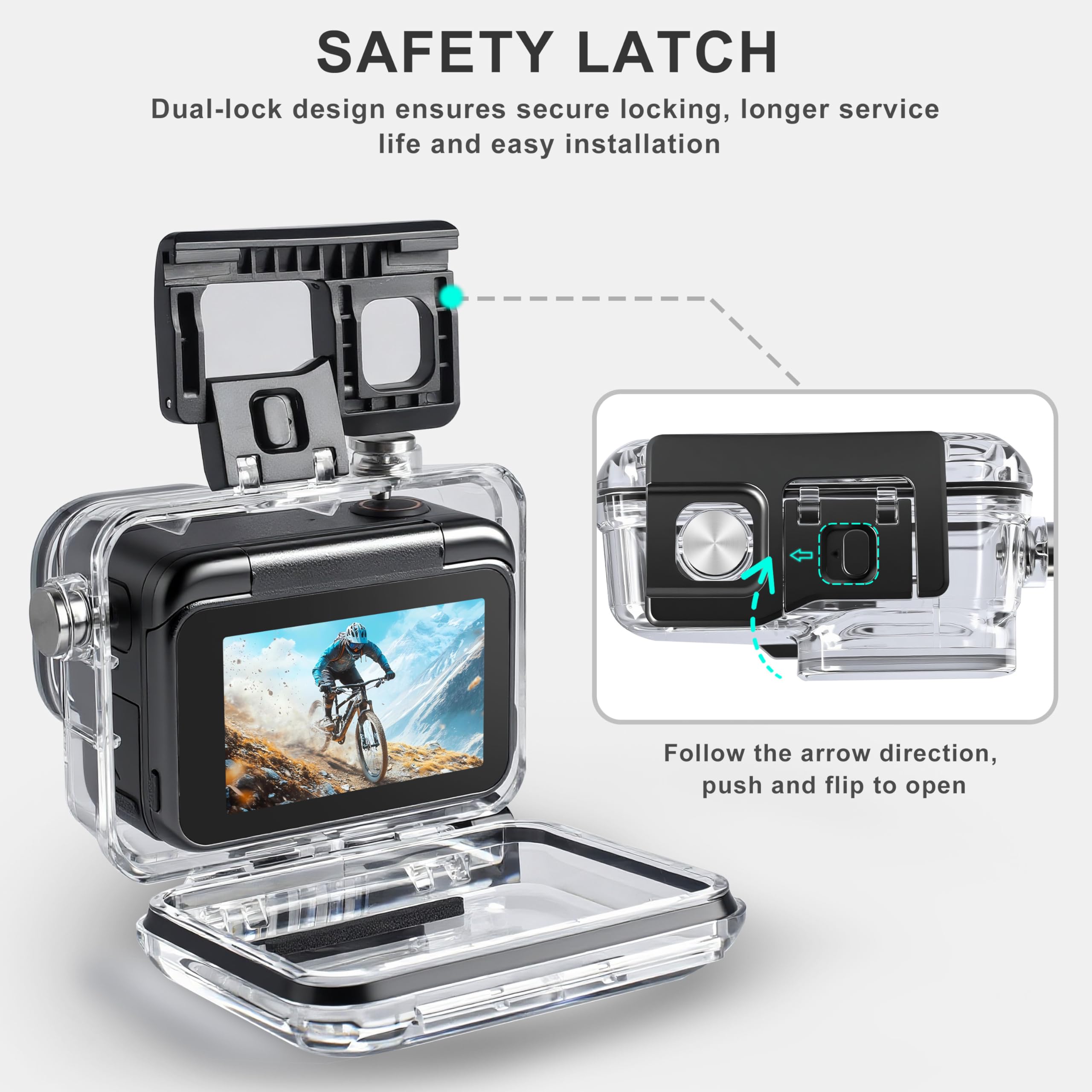 FitStill Kit de plongée pour Insta 360 ace Pro 2/ace Pro, boîtier étanche 50 m/164FT + poignée Flottante, pour Photographie sous-Marine Ace Pro 2 Accessoires