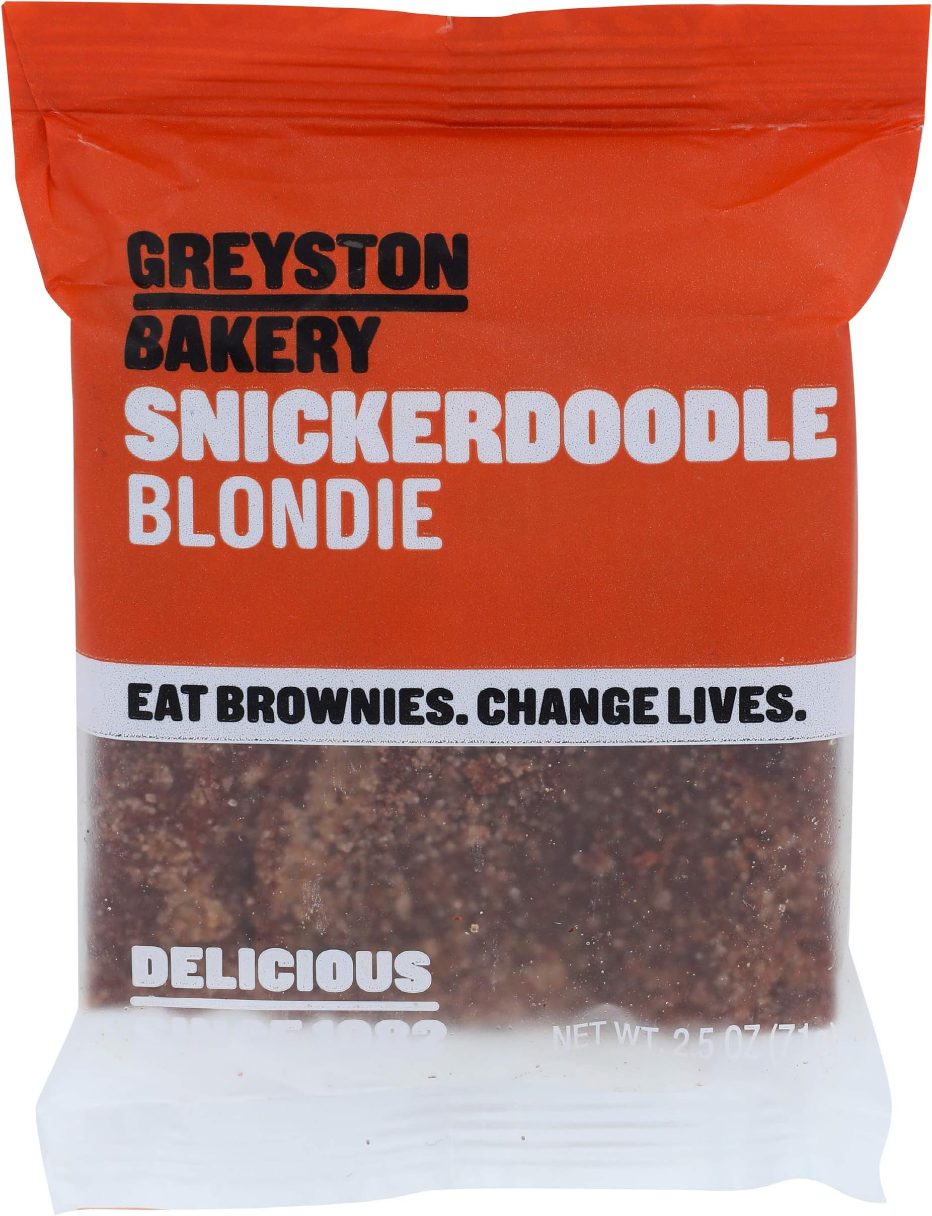 Greyston Bakery, Brownie Snicker Doodle Blondie, 2.5 Ounce