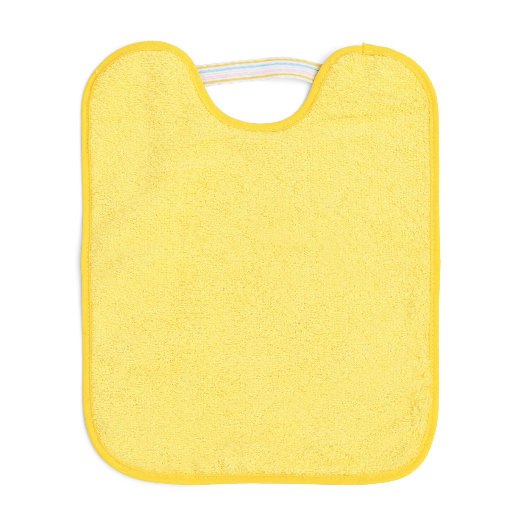 Ti TIN Pack 4 Baberos Bebé Impermeables y Absorbentes - A partir 12 meses - Ideal Guardería con Goma Elástica y Rizo de Algodón Suave