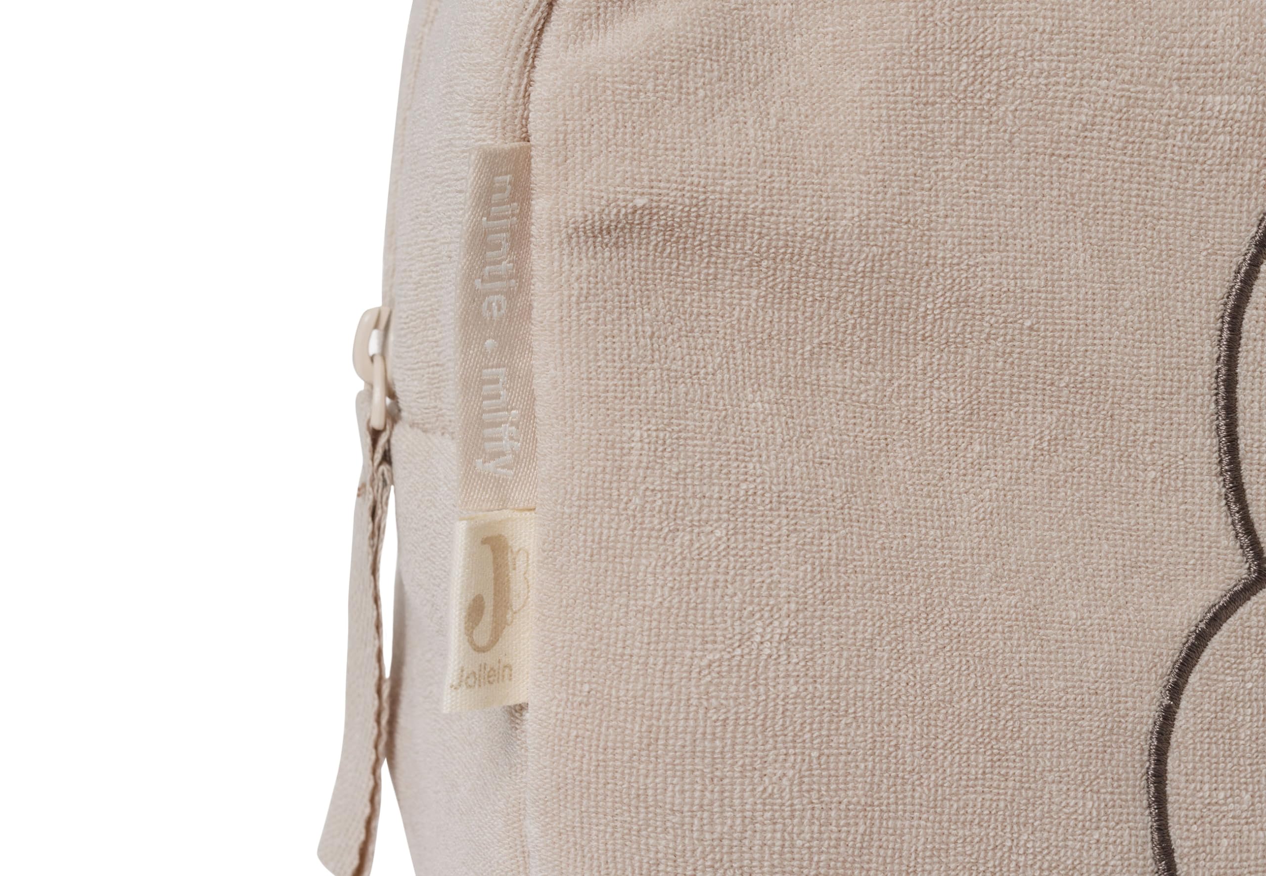 Jollein Sac à Langer en Tissu éponge - Miffy, Nougat - Trousse à Couches - Trousse de Maquillage - Organiseur - Beige