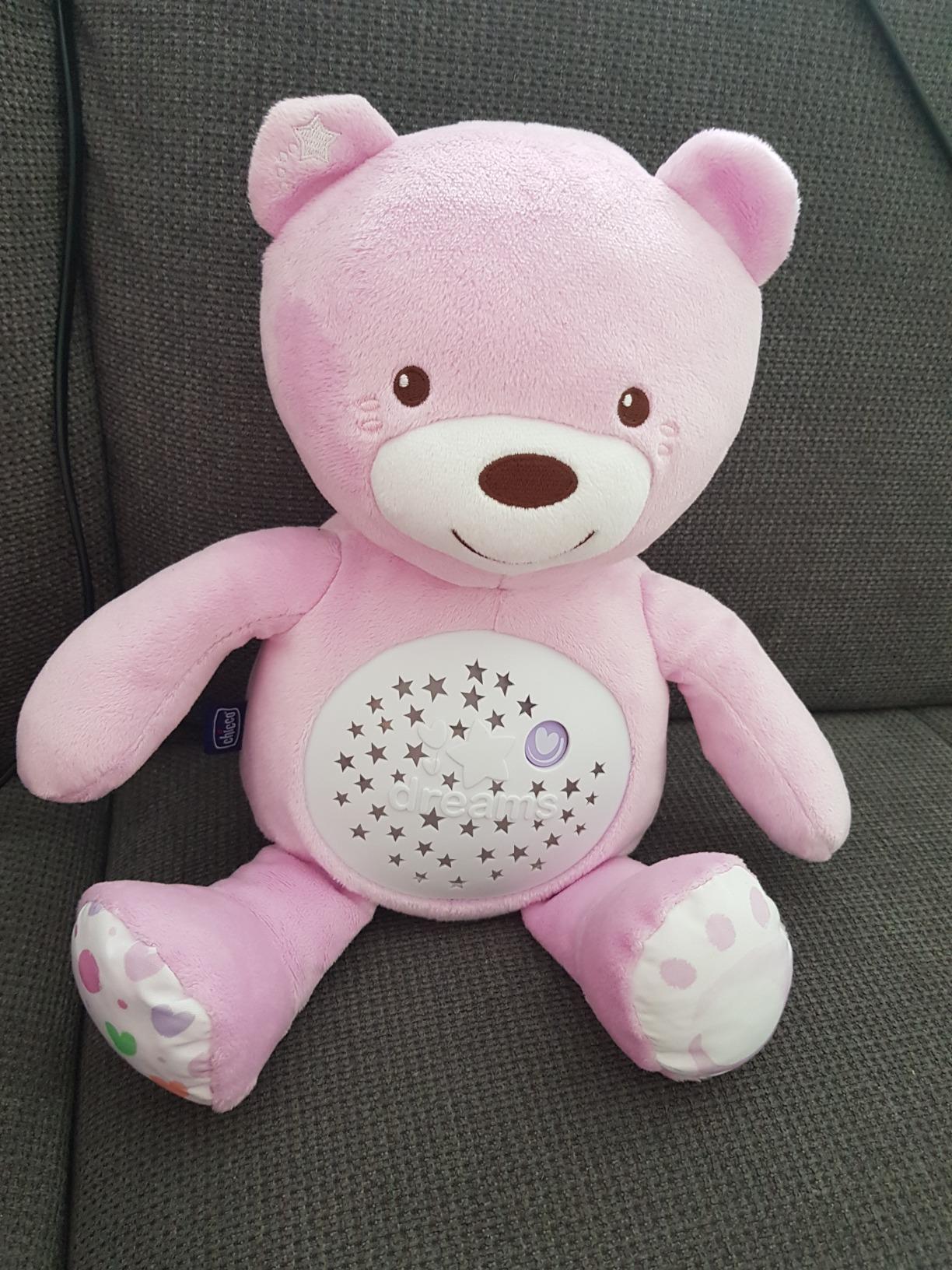 Chicco First Dreams Baby Bär Plüsch-Teddybär, weicher Projektor mit ...