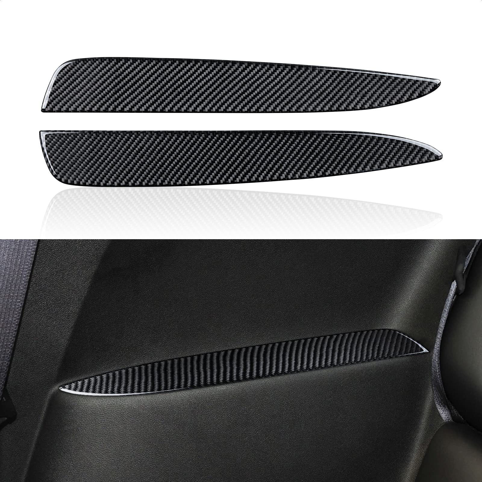 MYDDL Car Rear Seat Armrest Sticker Carbon Fiber Interior Accessories for Chevrolet Camaro 2010 2011 2012 2013 2014 2015