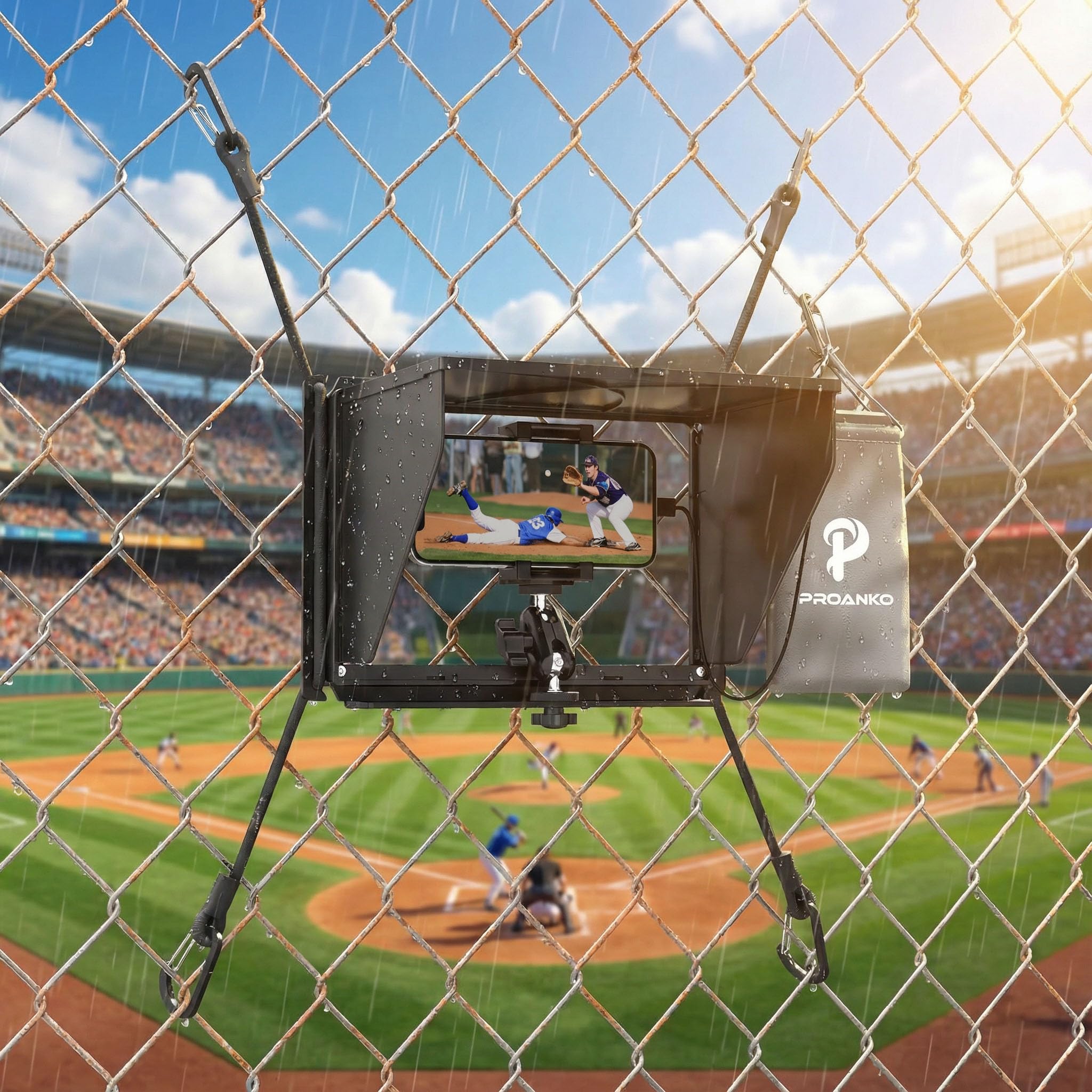 Kit de montaje para cambiar el juego, soporte de valla para teléfono celular con pantalla