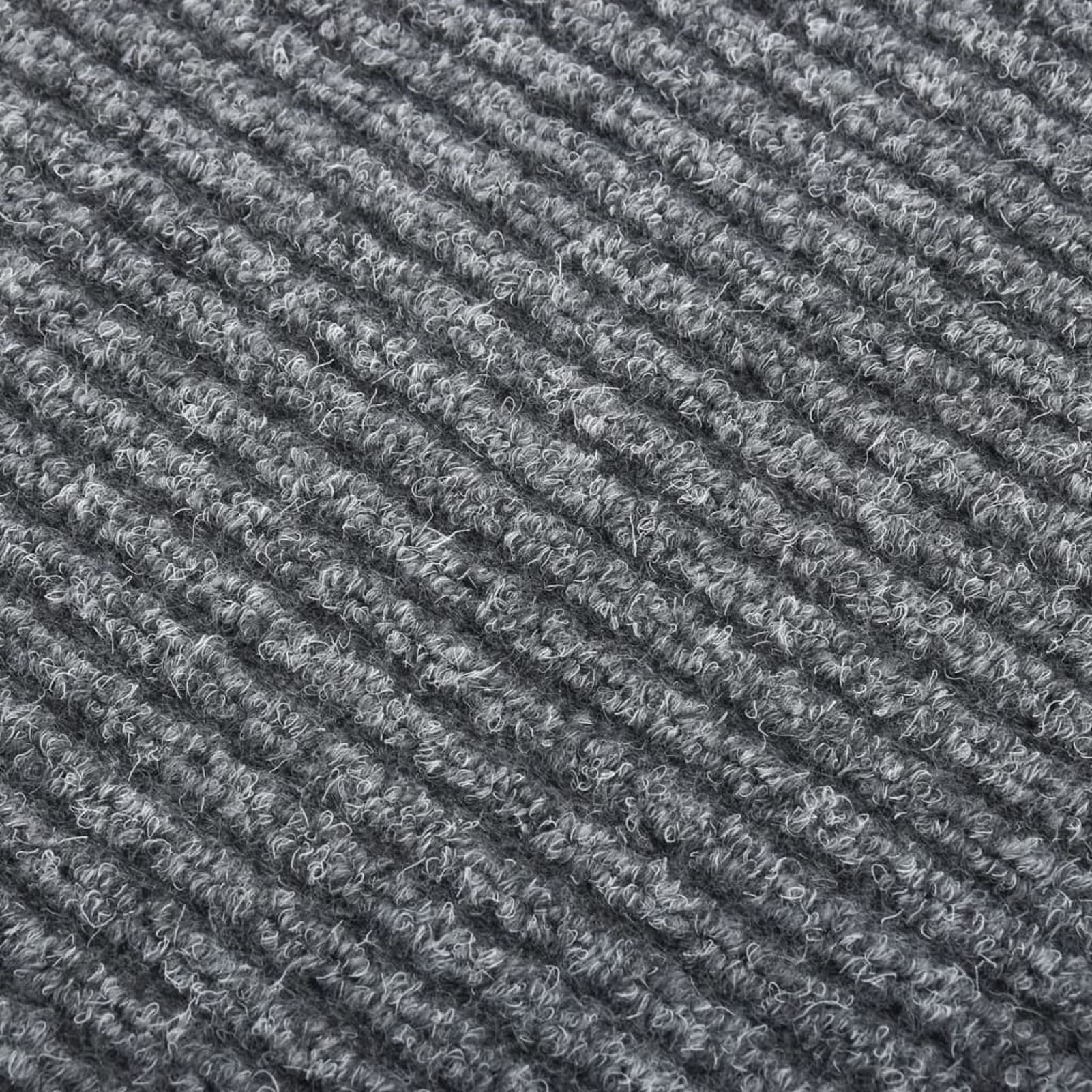 ZEYUAN Alfombra de Pasillo, Alfombra Cocina, Alfombra Antifatiga, Alfombra Cocina Antideslizante, atrapa Suciedad 100x450 cm Gris