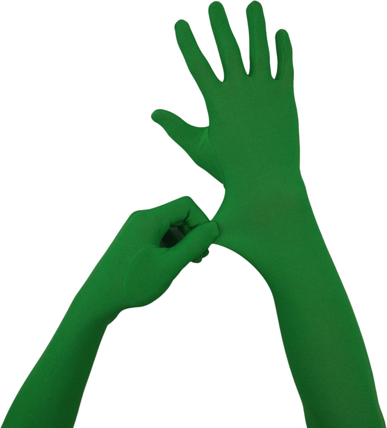 Men's and Women's 22" Spandex Elbow Length Stretch Gloves for Halloween Party Costume - Image 3