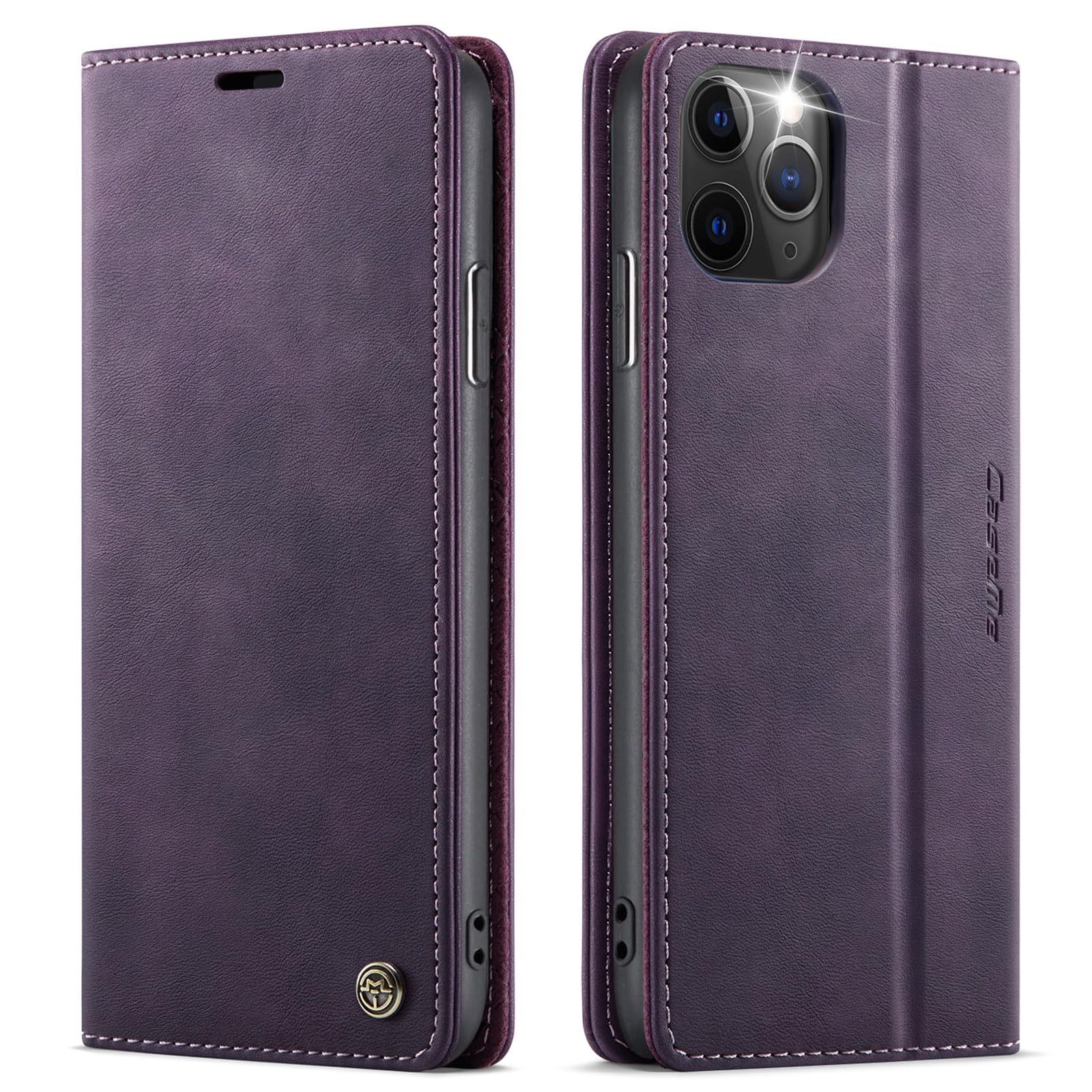 owlhold iPhone 11 Pro hülle klapphülle Premium PU Leder, RFID Schutzhülle, Faltb