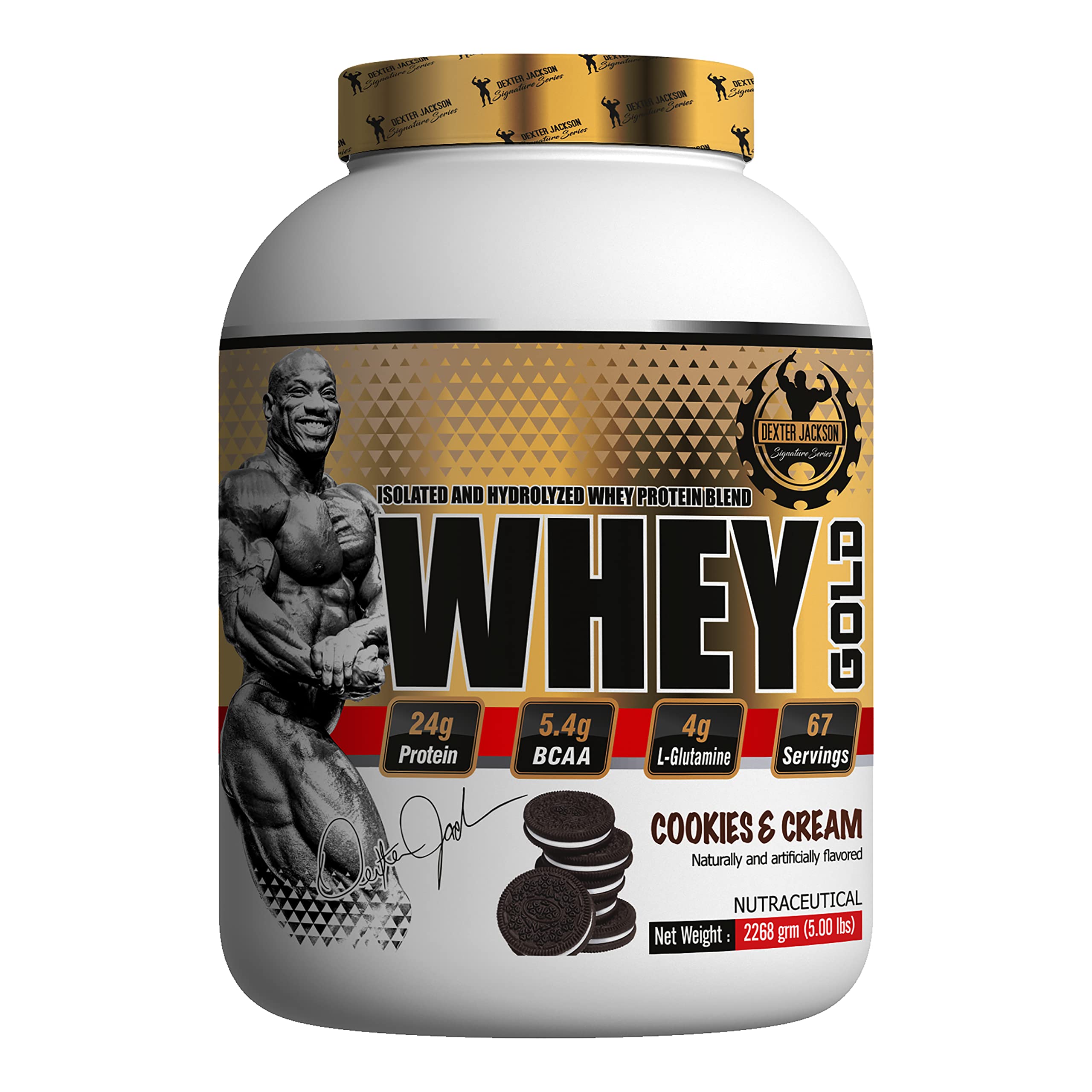 Dexter Jackson Signature Series Gold Whey Gold (5 Lbs, Cookies & Cream) Cookies & Cream 5 Lbs