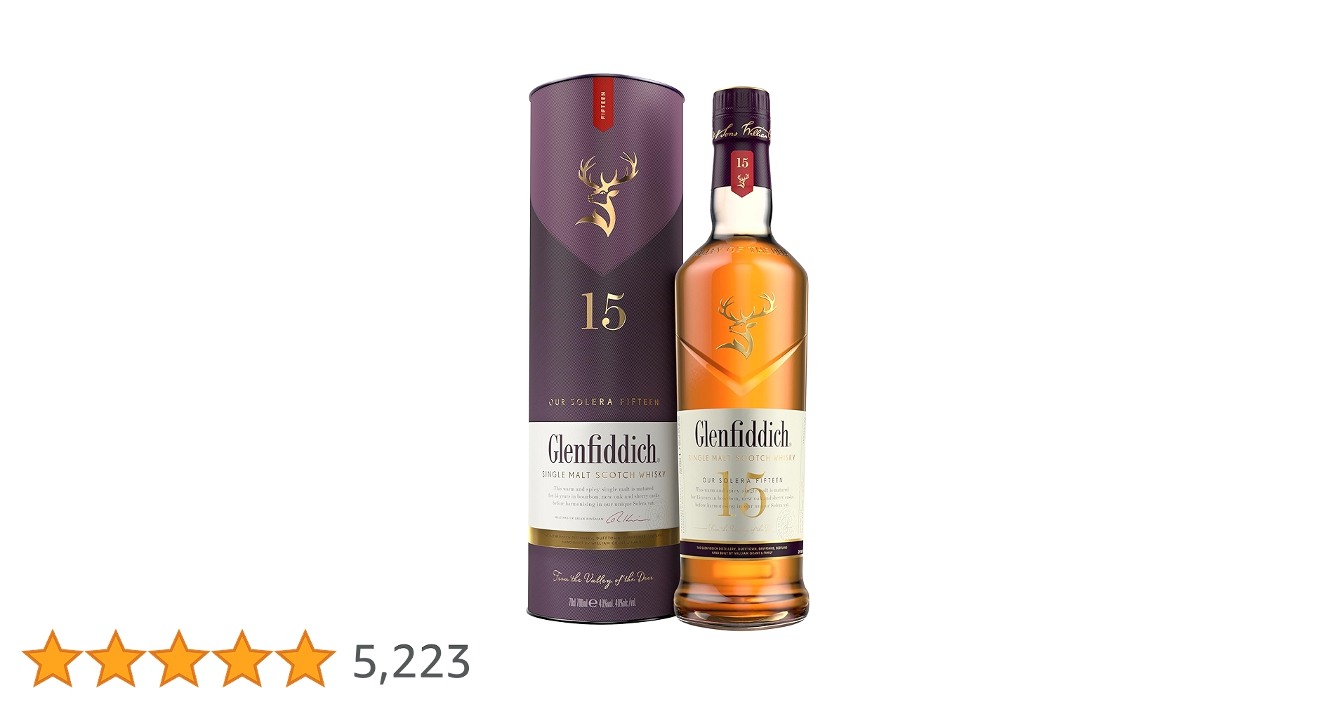 Glenfiddich 15 Years Single Malt Scotch whisky Exclusive