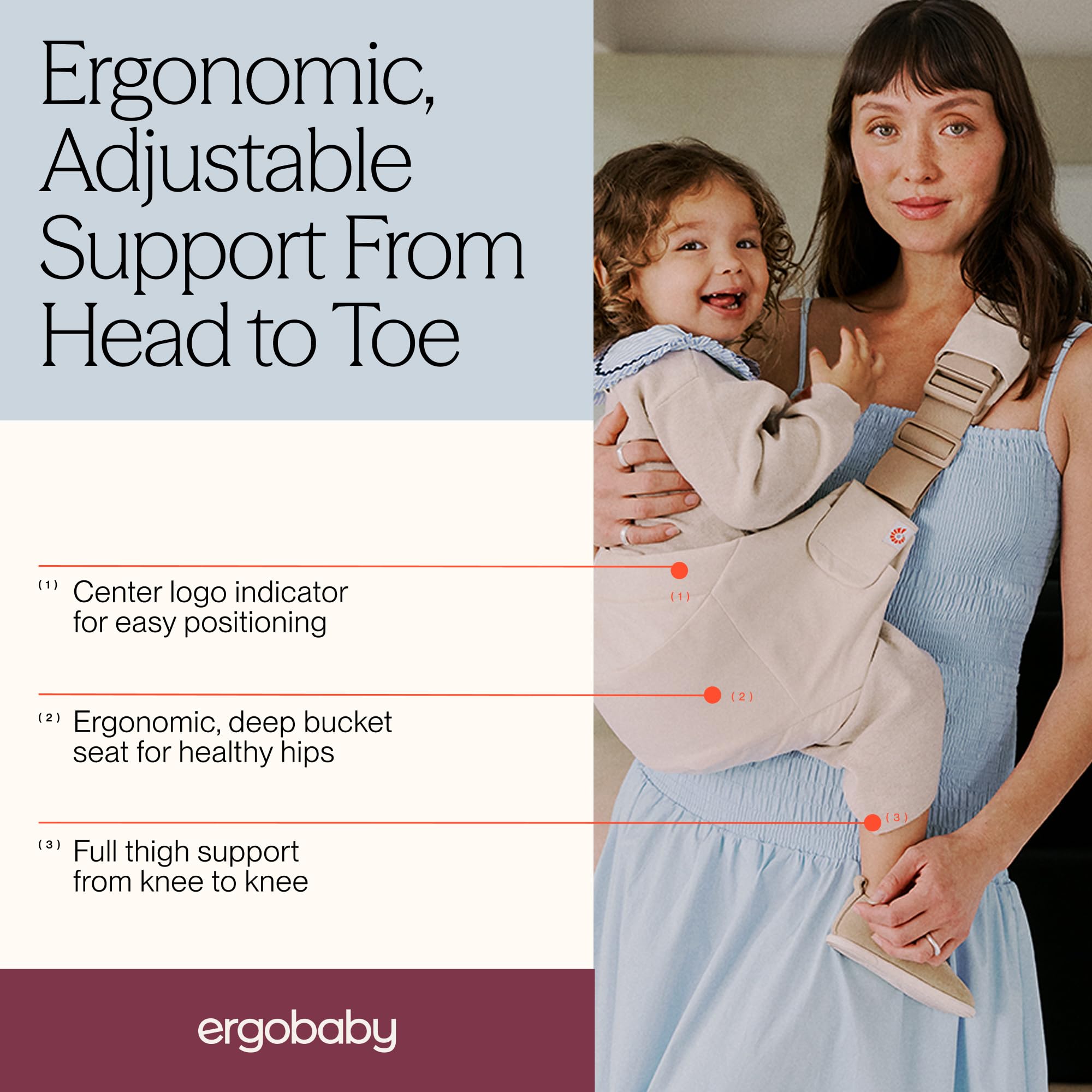 Amazon.com : Ergobaby Upsie Sling Baby Carrier for Babies and