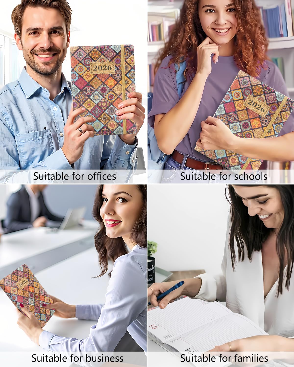 （Gen.-Dic.2026）HW CASA Agenda Giornaliera 2026 Formato A5, Festività Multilingue (DE/IT/ES/EN/FR),Gennaio-Dicembre 2026