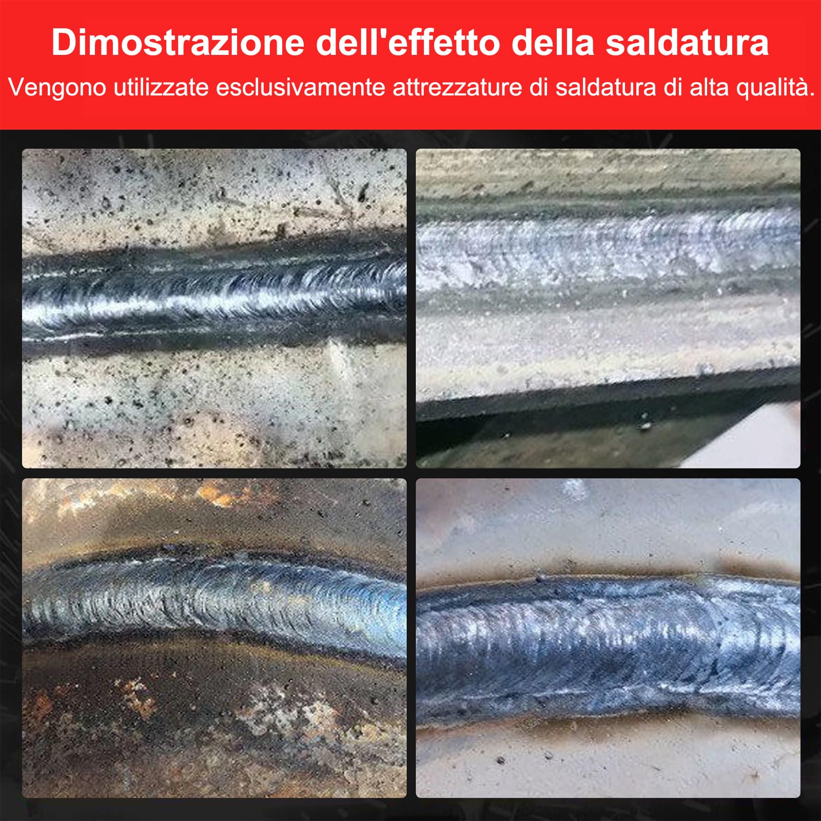Saldatrice ad Arco Portatile MMA 200, Saldatrice Elettrodo 200A, Mini Saldatrice MMA, Saldatrice Inverter IGBT con Display LED, Antiaderente, Raffreddamento Intelligente, Protezione Surriscaldamento