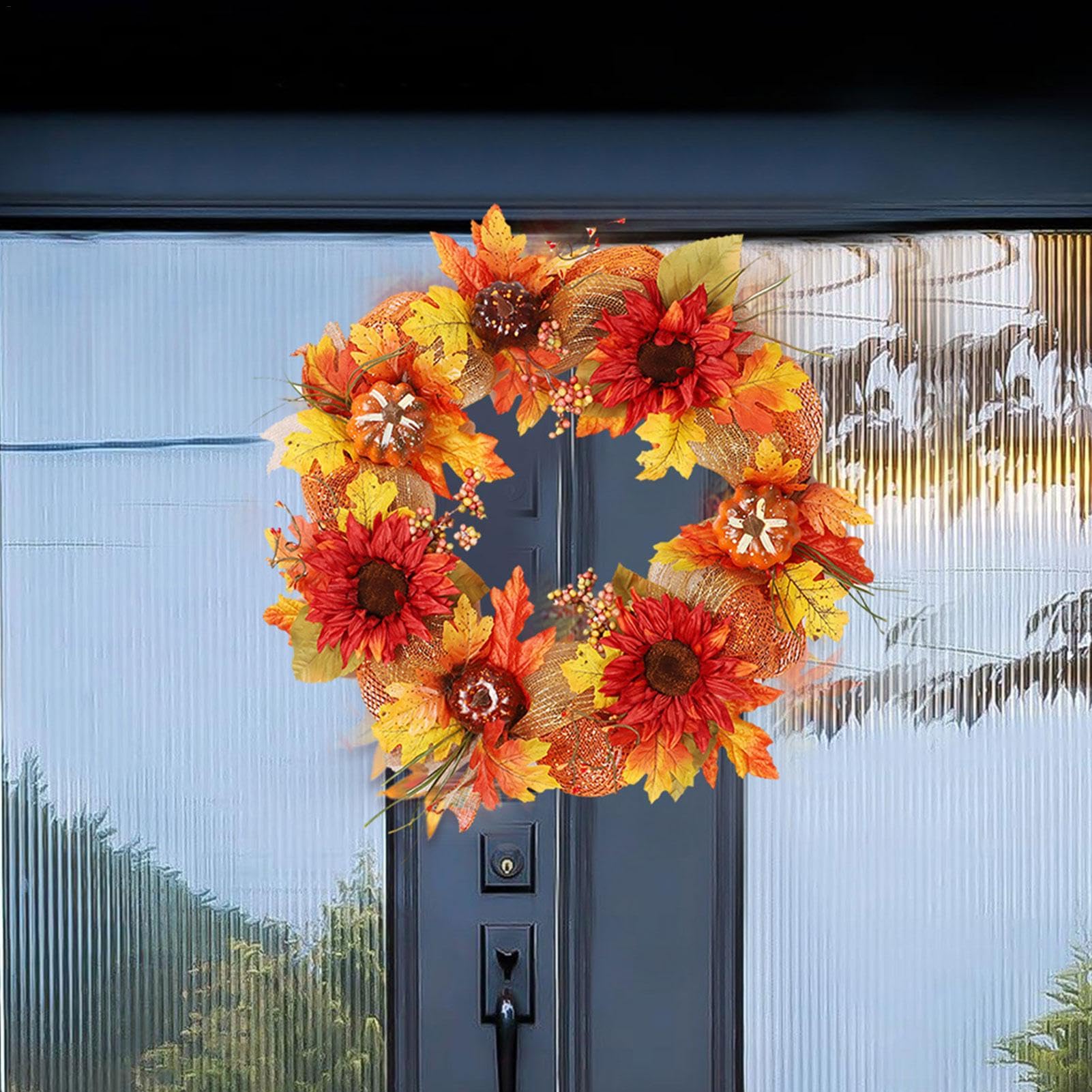 Ghirlande autunnali per porta d'ingresso Artificiale Stile Rustico