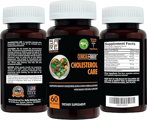 Miniatura 3 de Clinical Daily Suplemento para el cuidado del colesterol. Suplementos veganos de colesterol y triglicéridos. Esteroles vegetales Suplementos para el