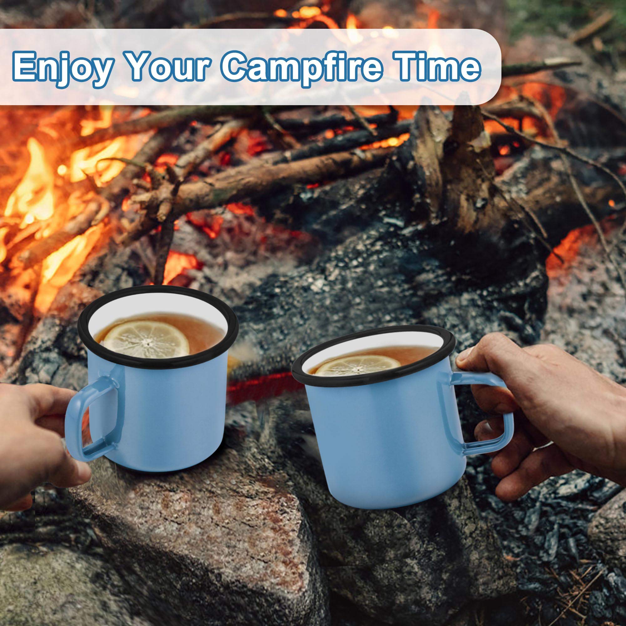 Tasse en émail petite tasse de camping émail outdoor western tasse à