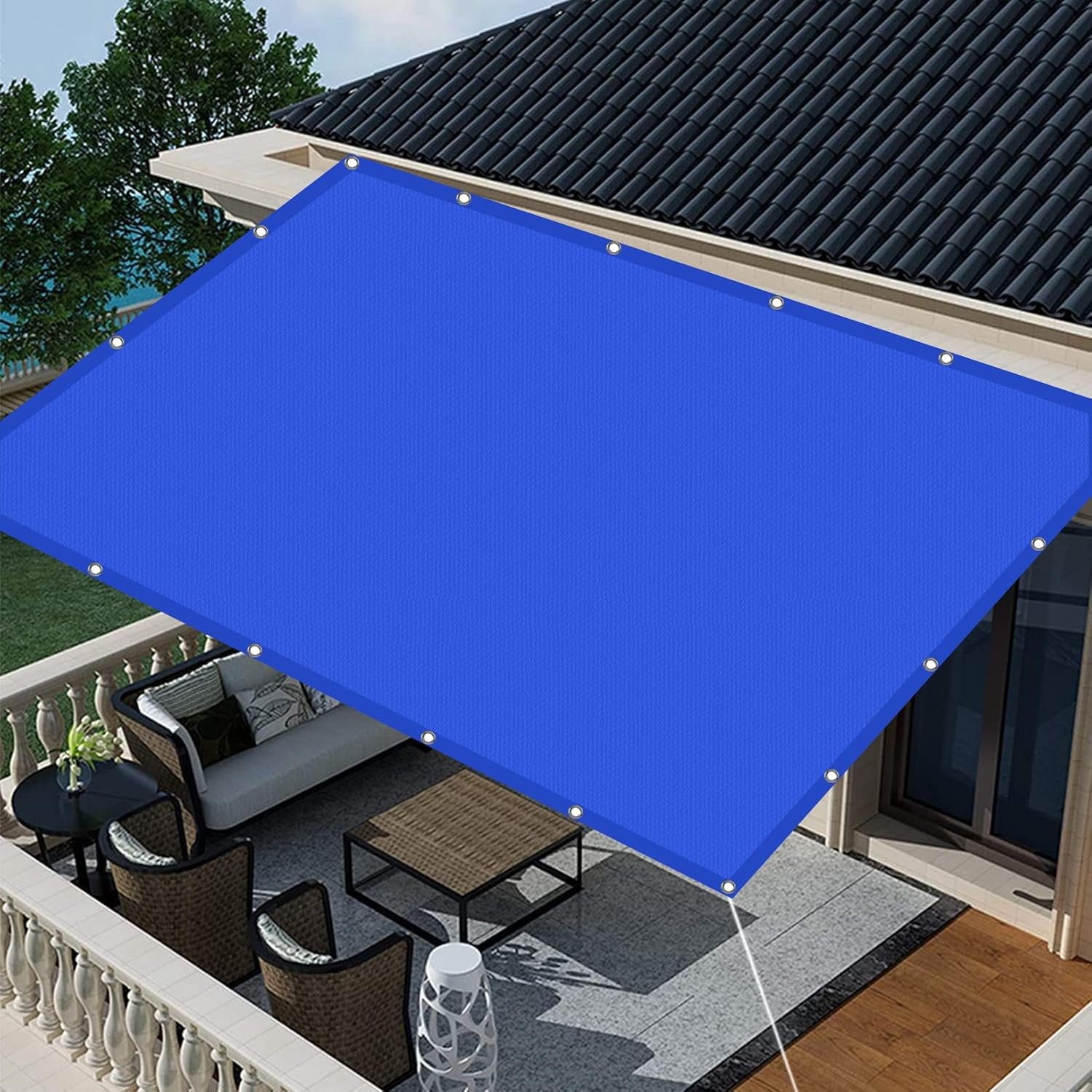 Sunscreen Awning Canopy 1 x 3 m 100 Shading Rate UV