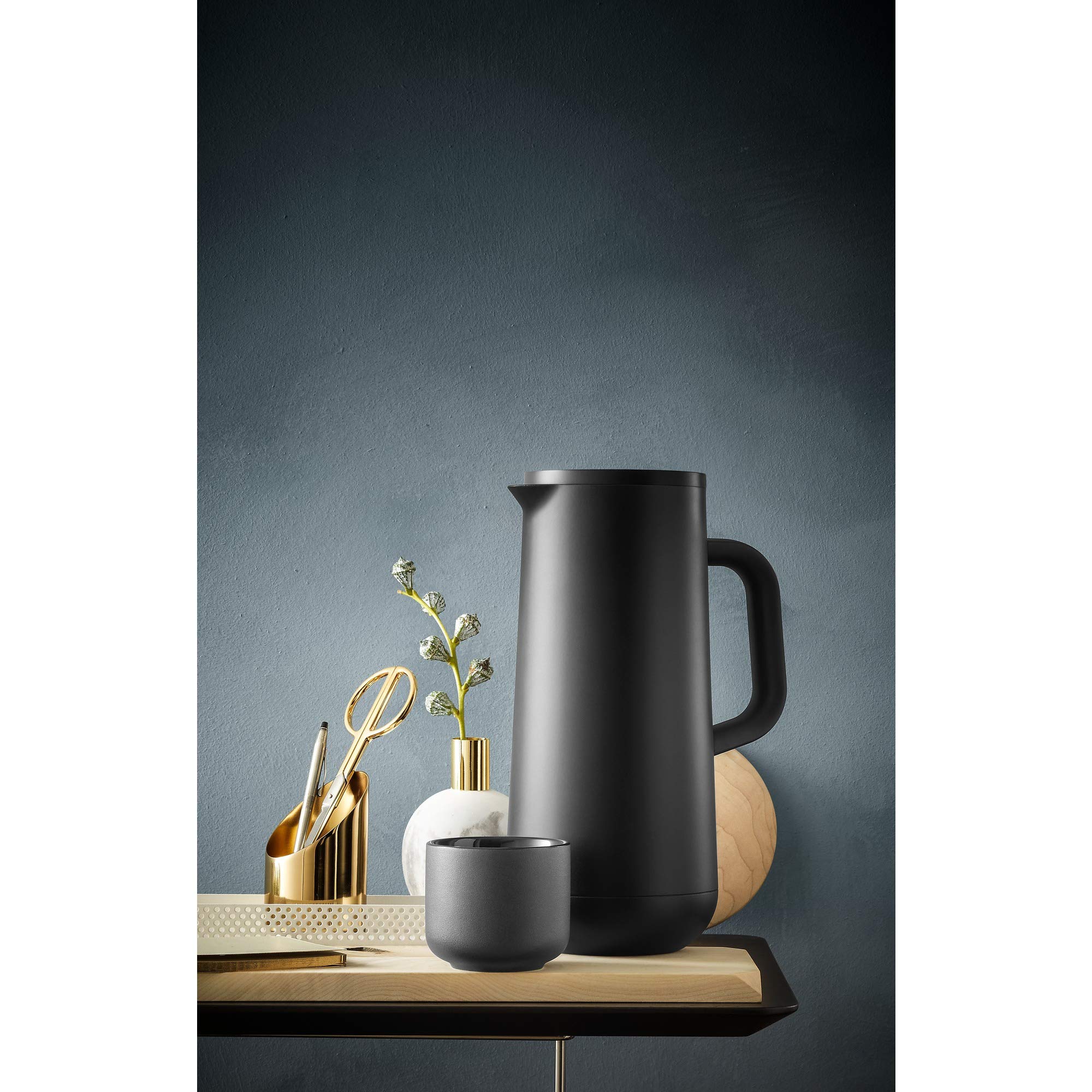 Image secondaire de Thermos WMF Impulse de 1 l, flacon isotherme pour café ou thé, fermeture à pression, garde les boissons froides pendant 24 heures
