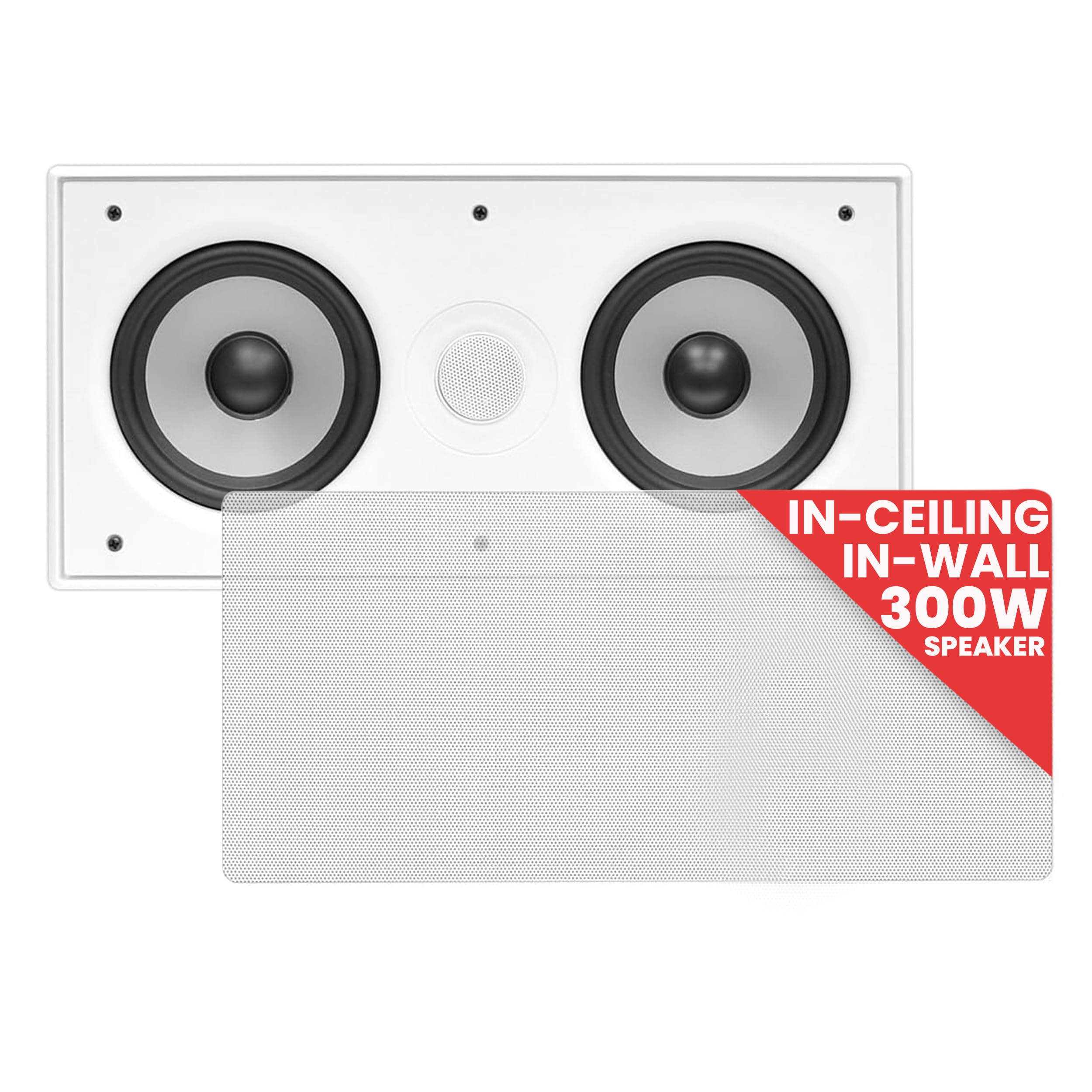 Buy Pyle Ceiling Wall Enclosed Speaker 300 Watt Stereo Inwall / In