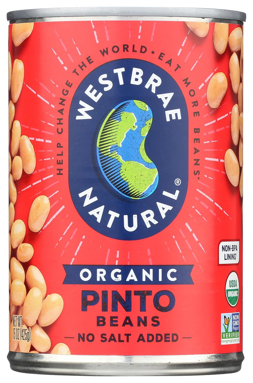 Westbrae Natural Organic Pinto Beans, 15 Ounce