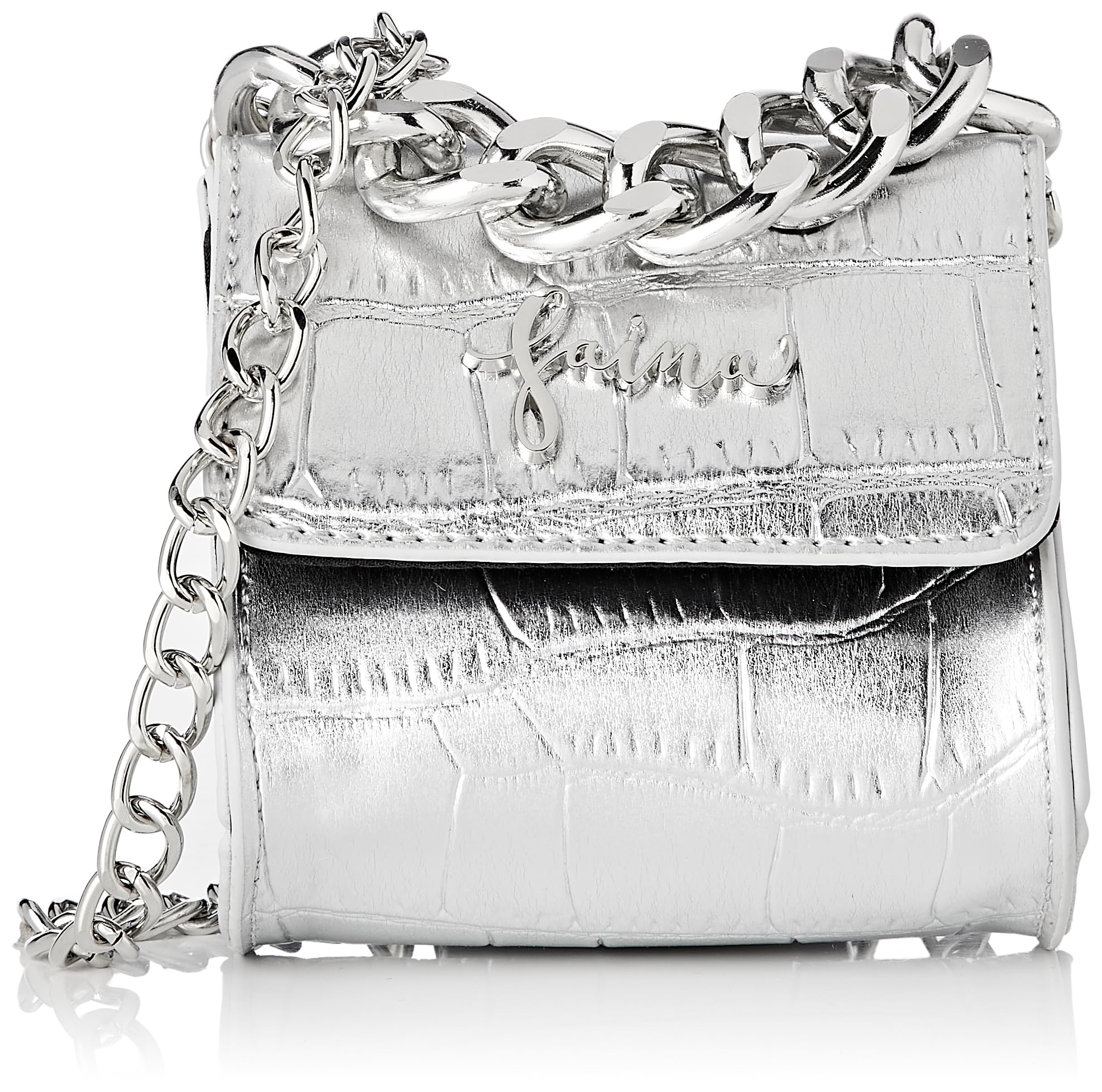 caspio Women's Belt Shoulder Bag, Silver, One Size
