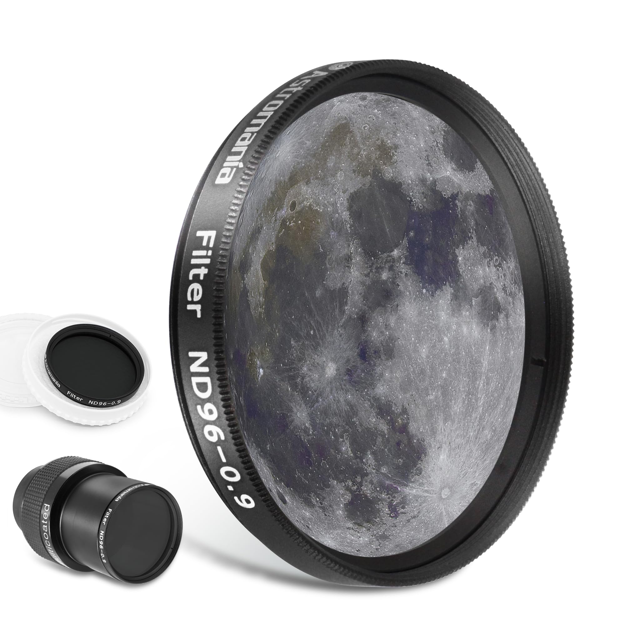 Astromania Telescope Moon Filter 2 inch, Neutral Density Telescope Filter ND96-0.9 with 13% Light Transmission Reduces Moon Glare&Enhances Lunar