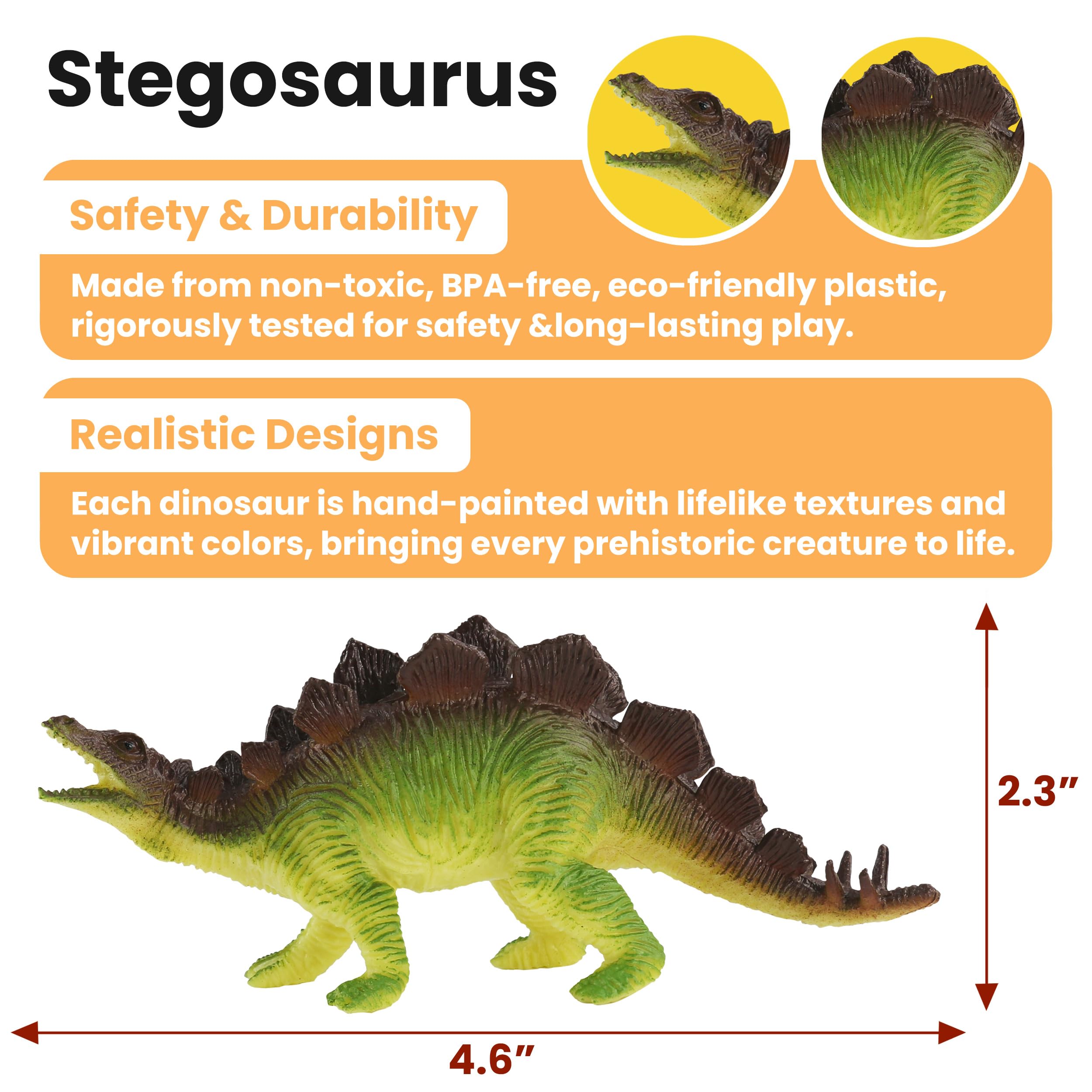 Amazon.com: Zippytots Dinosaur Toys for Kids 3-5, 10 PCS Realistic