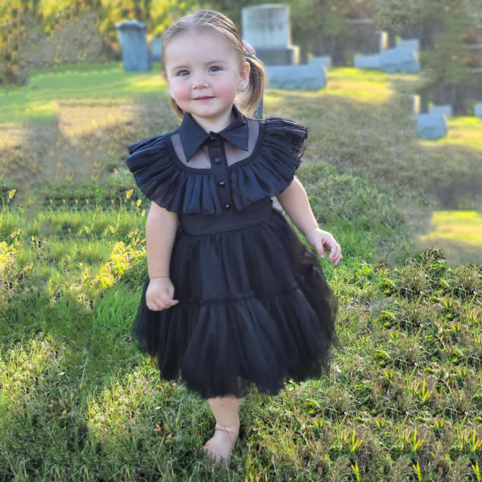 Amazon.com: PURFEEL Toddler Baby Girls Black Dress Kids Black Party Costume  1-2T : Clothing, Shoes \u0026 Jewelry