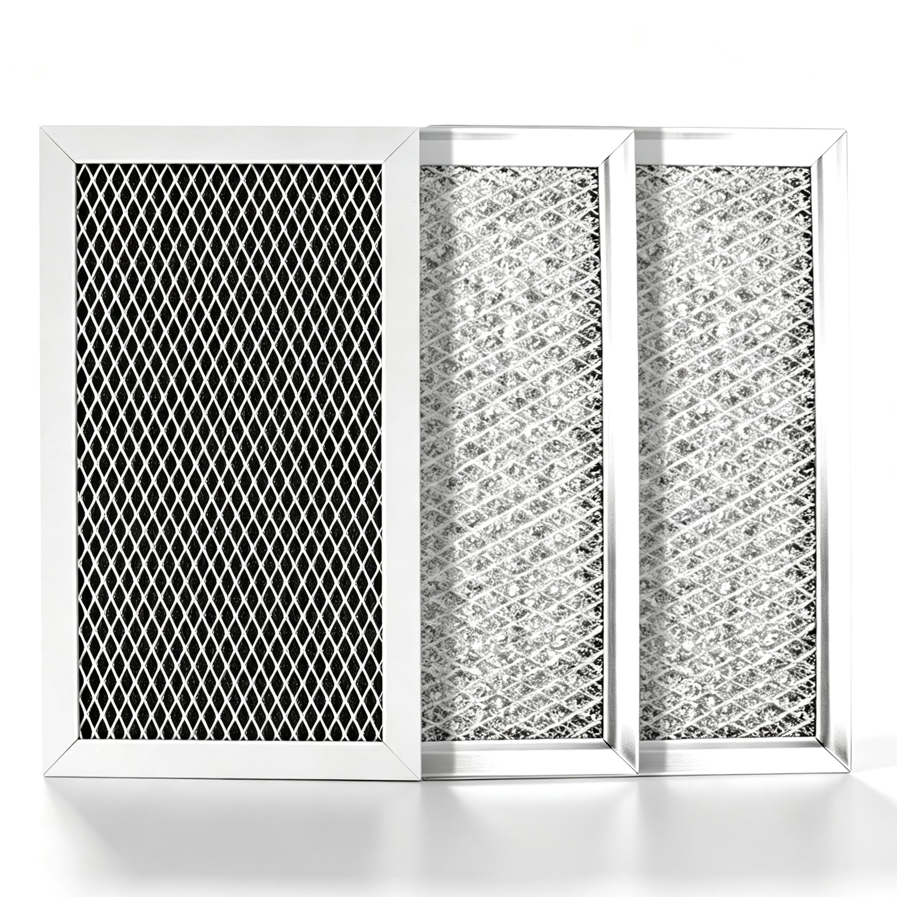 3Pcs Microwave Charcoal and Grease Filter Set Compatible with JVM6175SK5SS