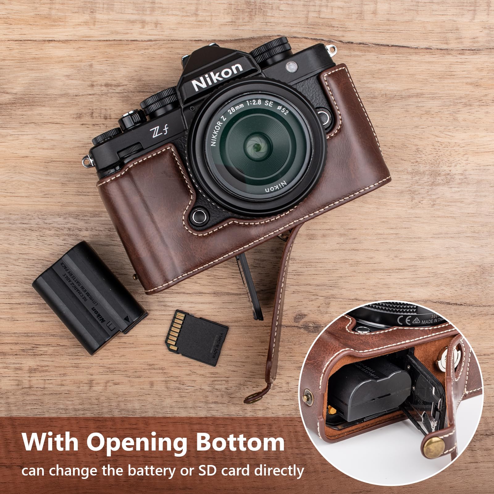 Amazon.com : MUZIRI KINOKOO Z f Zf Case, PU Leather Protective