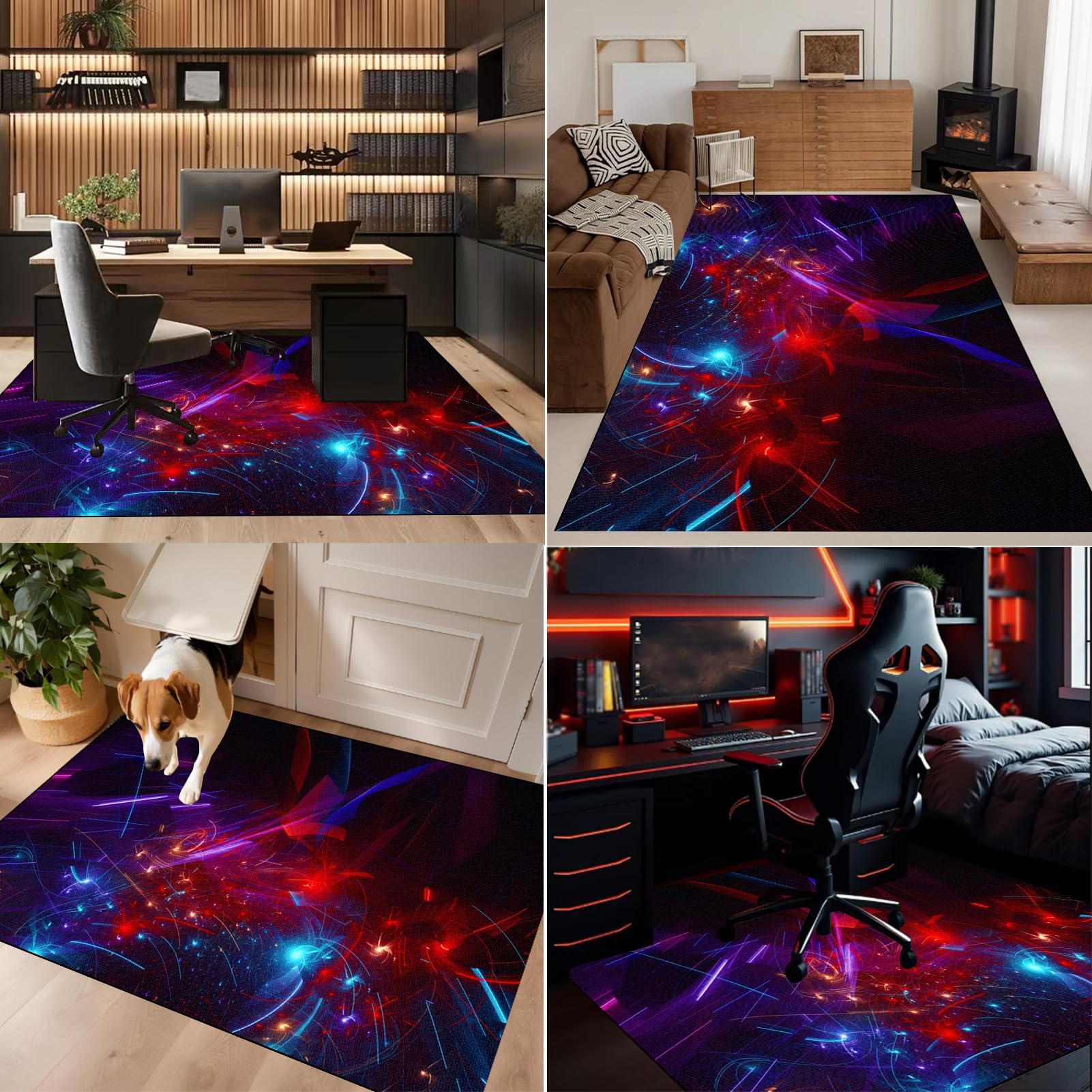 Alfombra Silla Gaming Protector Suelo Silla Ruedas Alfombra Silla Escritorio Antideslizante Alfombra Oficina para Silla con Ruedas Alfombra Protectora Suelo Silla Alfombra Gamer 130 x 150 cm
