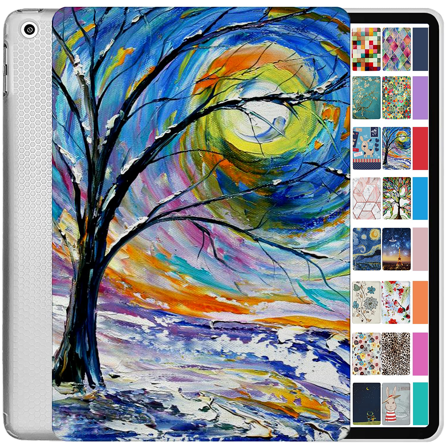 iPad 2014 Air 2nd Gen 9.7 Printed Cover A1566 MGLW2HN/A MH0W2HN/A A1567 MGKM2HN/A MH182HN/A MGKL2HN/A MGTY2HN/A MH1J2HN/A MGTX2HN/A MH2V2HN/A MH2W2HN/A MH2U2HN/A MH2N2HN/A MH322HN/A - Color Emblem