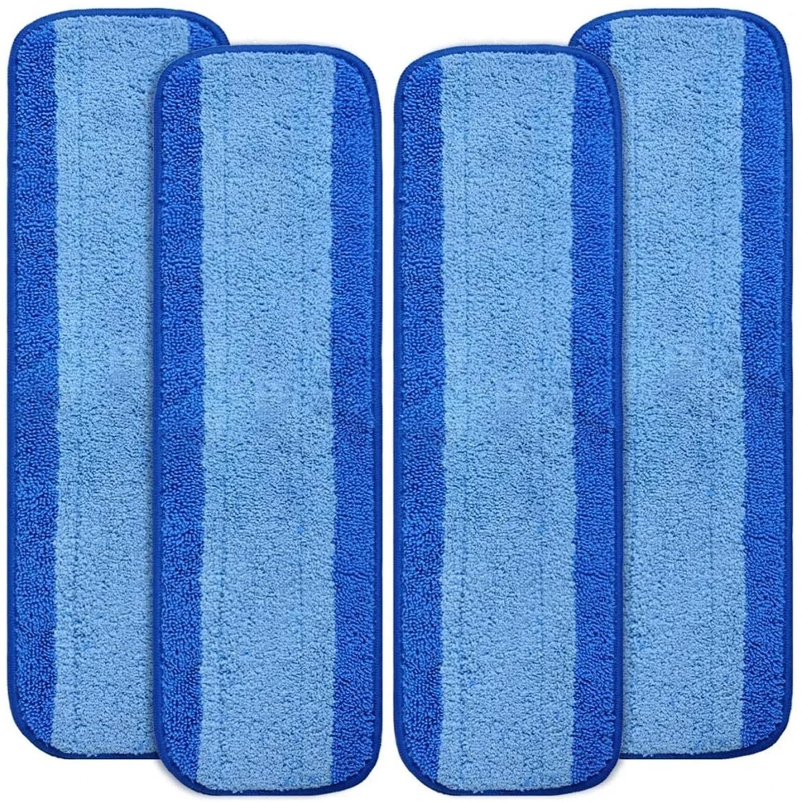 almohadillas para trapeador Paño de microfibra for fregar, almohadillas repuesto, sistema cuidado pisos, paño fregona plano húmedo/seco, herramientas limpieza(4PC)