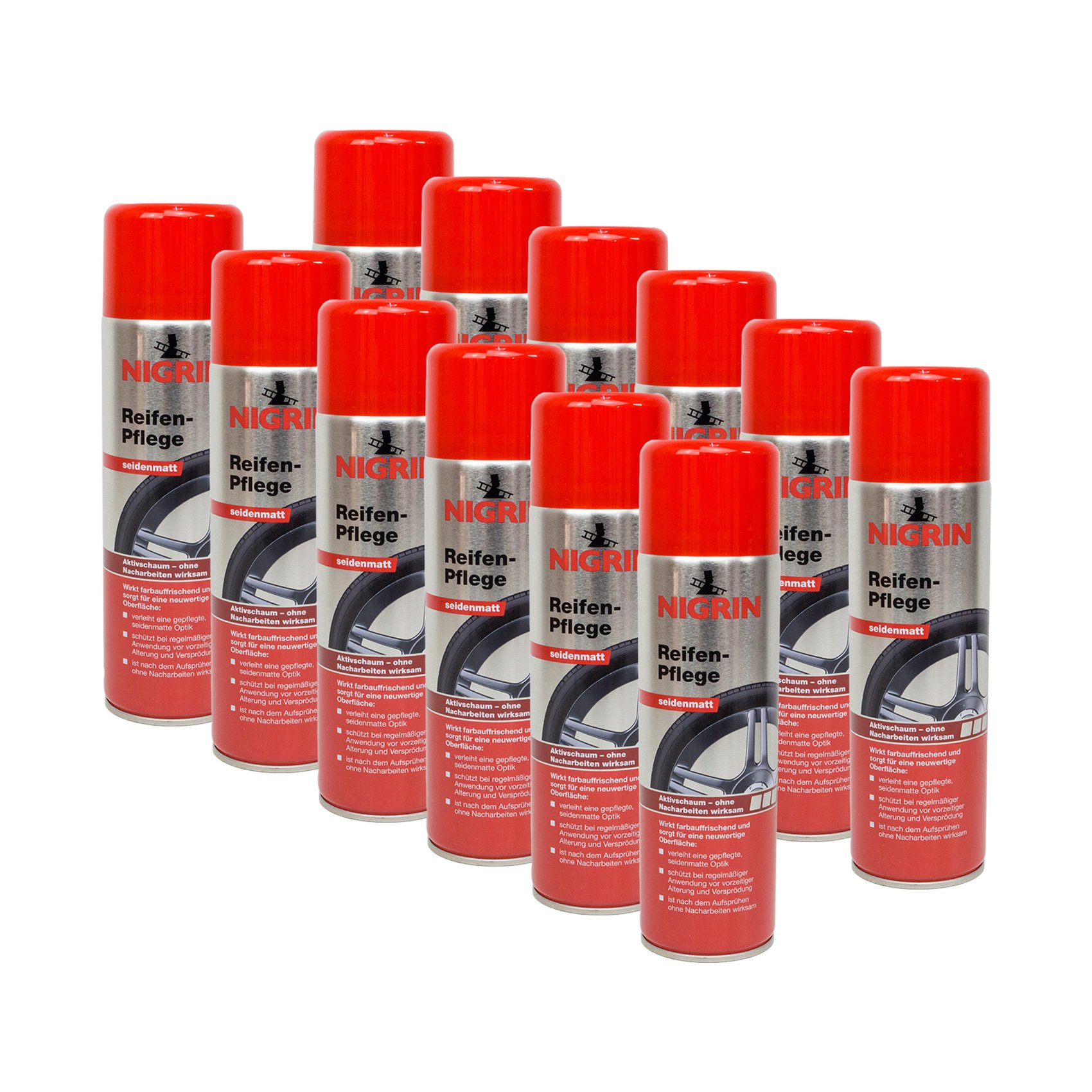 NIGRIN 12x 74075 Reifen-Pflege 500 ml