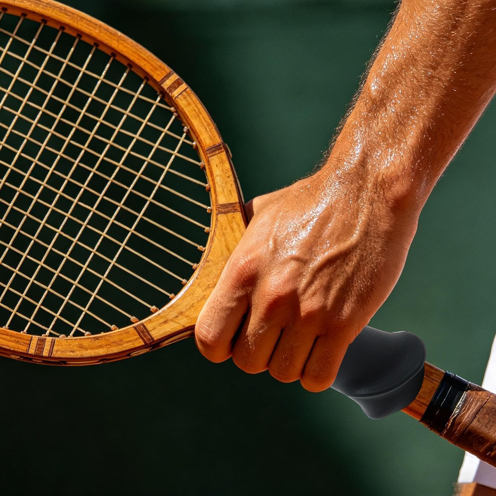 Corrector de agarre de tenis, herramienta de ayuda para posicionamiento de mano y mejora de control