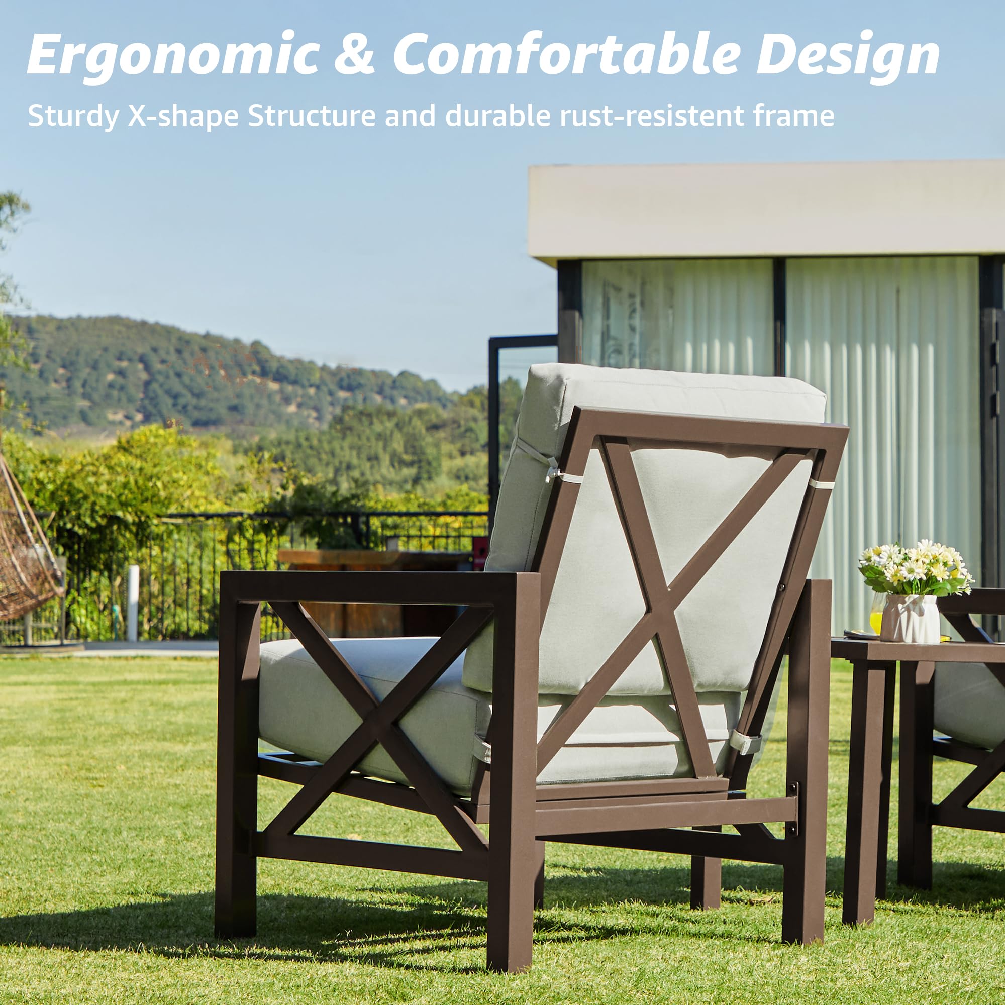 outdoor stationary rocking chair
