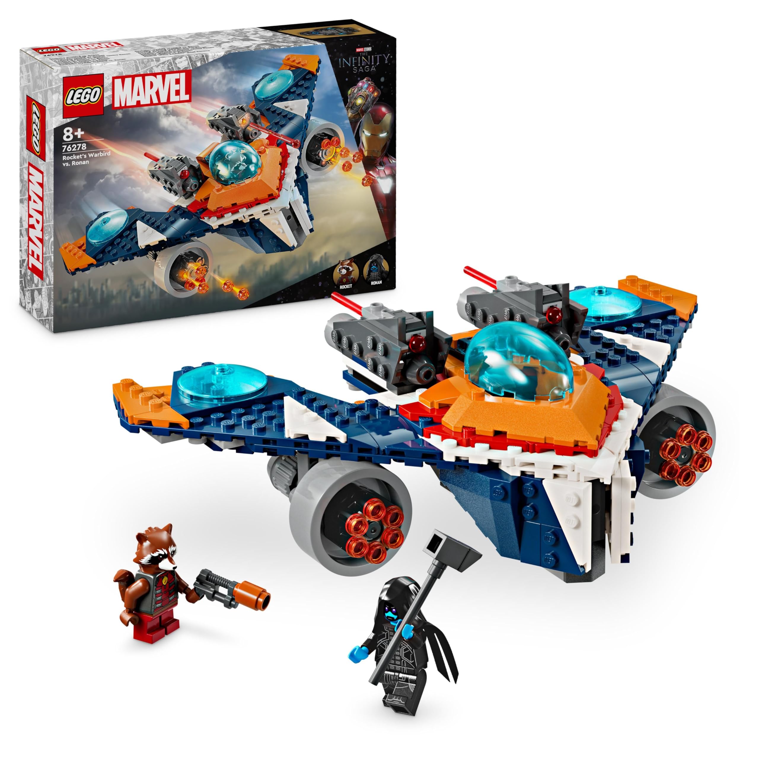 LEGOMarvel Superheroes Rocket's Warbird vs. Ronan Set 76278