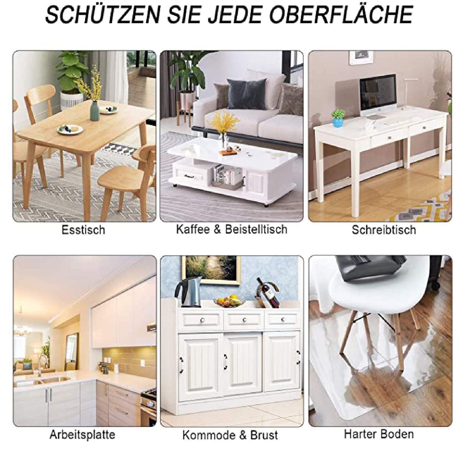 ZHANGQINGXIU Przezroczysty obrus przezroczysty winylowy obrus ochraniacz wodoodporny/olejoodporny plastik kwadratowy przezroczysty arkusz obrus mata stołowa, niestandardowy rozmiar (kolor: Przezroczysty, rozmiar: 70 x 130 cm)