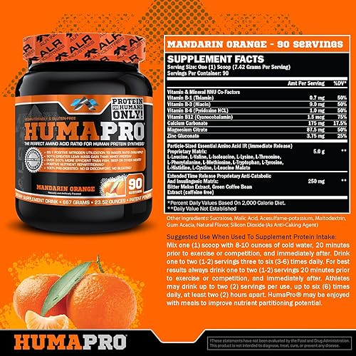 Vista 59 de Matriz de proteínas formulado para seres humanos Humapro de ALR Industries, menos residuos. Gana masa muscular magra., ALR1018/1588/1501, 1, 1