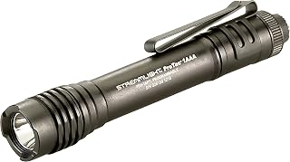 STREAMLIGHT 88049 ProTac 1AAA 70 Lumen Professional Tactical Flashlight with High/Low/Strobe use 1x AAA alkaline or 1x AAA Li-iON Batteries - 115 Lumens, Black