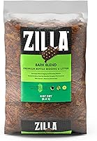 Zilla Bark Blend Reptile Bedding Substrate 8 Quart - 100% Organic Fir Bark for Chameleons, Frogs, Snakes & Tropical Terrariums