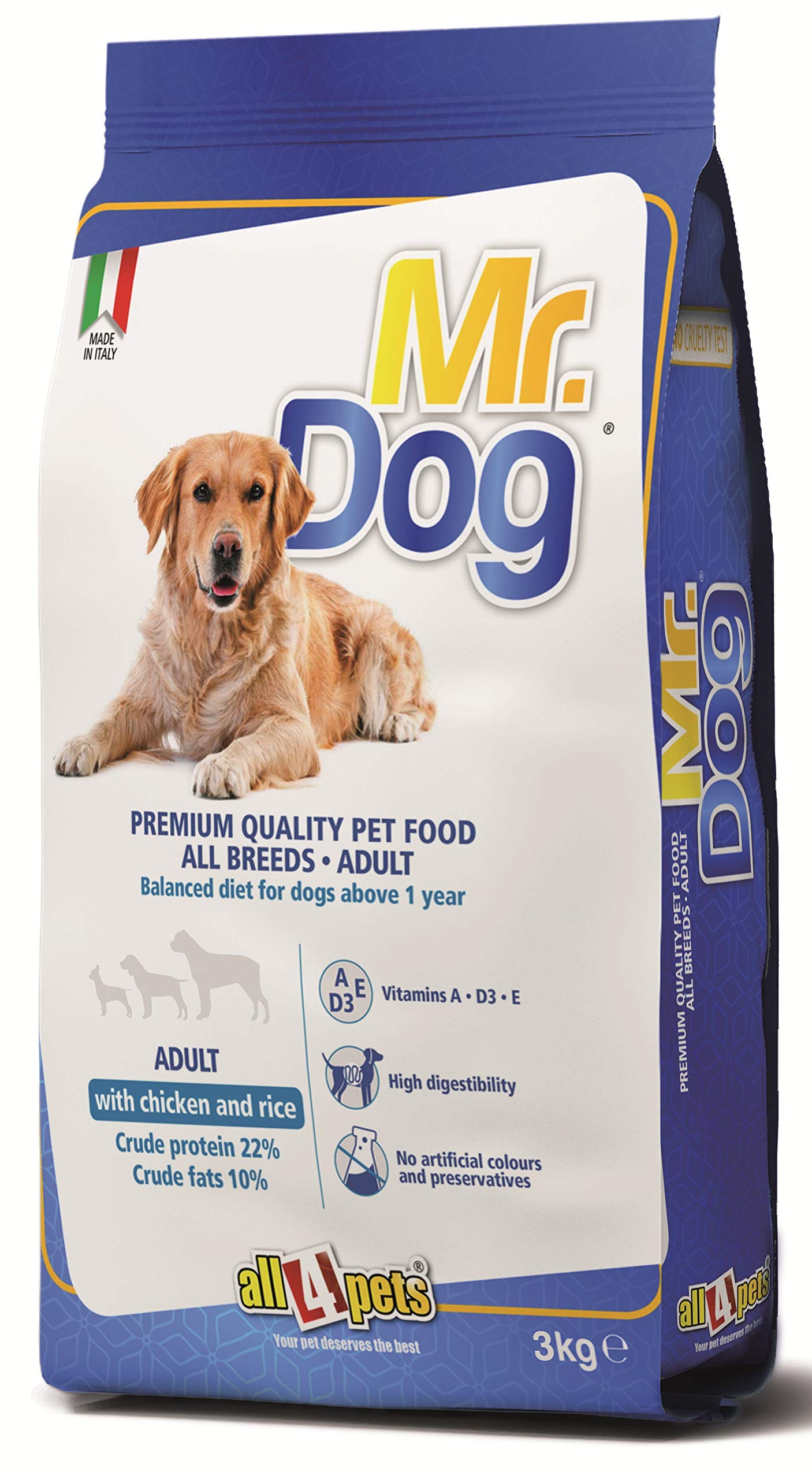 all4pets Mr Dog All Breeds Adult With Chicken And Rice Pellet (3 Kg) (B07MZRXGBP) Amazon Price History, Amazon Price Tracker