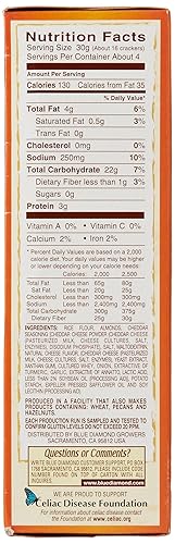 Vista 22 de Blue Diamond Pecan Thins Cracker Patatas fritas, 4.25 onzas