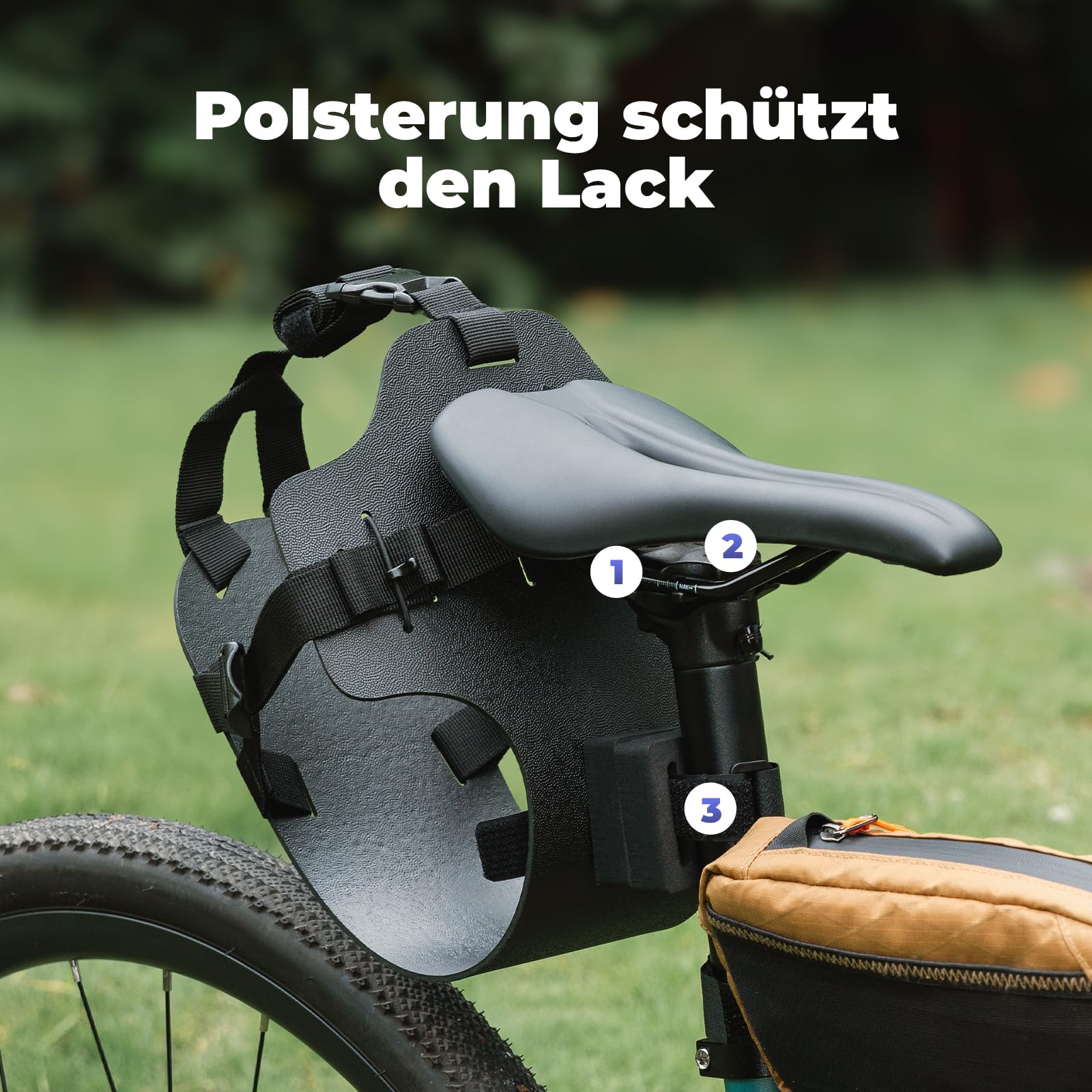 Borsa Impermeabile 12L, Base di Montaggio della Borsa da Sella Bici, Set Fissaggio Stabile e Compressibile per Bici MTB, Ciclismo ed Escursionismo