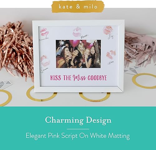 Miniatura 2 de Kate & Milo Marco de despedida de soltera, marco de fotos de recuerdo de despedida de soltera, alternativa para libro de invitados de despedida de
