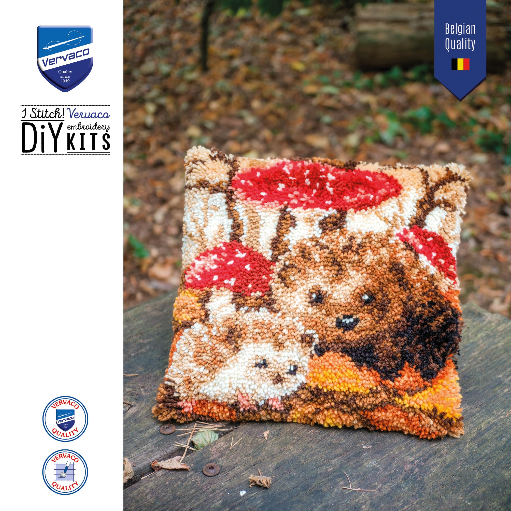 Vervaco Kit Deco Ricamo Contato RICCI Decorazione Sospesa Da Ricamare 40 x 40 cm Set Fai Da Te Creativo Adulti Ricamo Casa Decorazioni Accessori Per Lavoretti Creativi